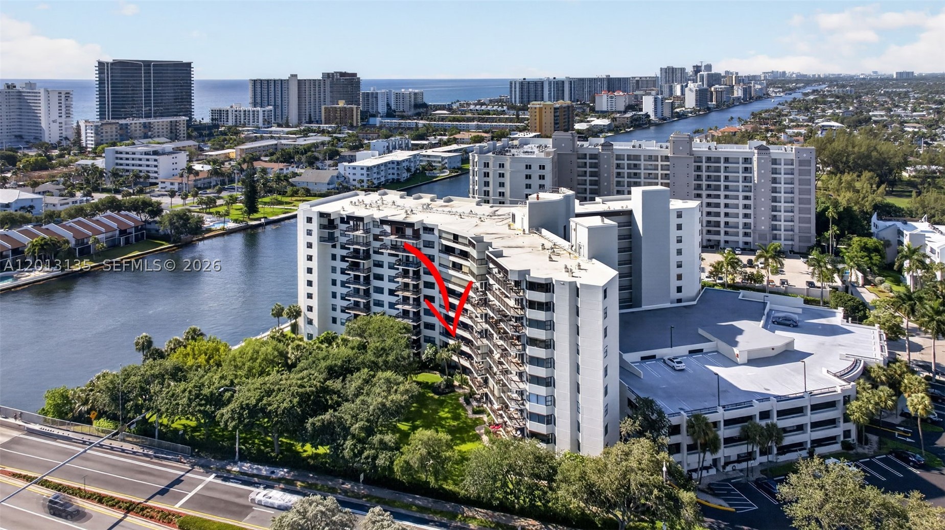 Amazing opportunity, under market value! Building has fully funded reserves! Come schedule a showing & submit an offer. Positioned on the sought-after west side of the Intracoastal, this exceptional 3rd-floor 1,750 sq ft residence delivers the ultimate South Florida waterfront lifestyle with front-row views of passing yachts, dazzling sunsets, and the annual boat show from your oversized private balcony with impact sliders. Just 2 short blocks from the beach with public beach access just over the bridge, this prime location places you moments from waterfront dining, shopping, golf, and a boat ramp next door, all within 25 minutes of Fort Lauderdale-Hollywood International Airport. Designed with the comfort and feel of a home, this spacious move-in ready condo offers two primary suites, tile flooring throughout, and an open eat-in kitchen featuring stainless steel appliances, center island, and pantry. A separate utility room with full-size washer and dryer, additional storage unit, covered garage parking, and a 1-year-old A/C add everyday convenience. The building has completed a new roof in 2024, with all major SIRS items addressed and fully funded reserves for added confidence and peace of mind. Resort-style amenities include 24/7 security, heated waterfront pool, gym, sauna, billiards room, and a waterfront grilling area. Pet-friendly community allowing 2 pets in one of South Florida’s most desirable beachside waterfront locations.