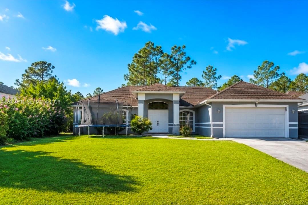 The Denali model is a spacious family-friendly floorplan. When you walk into the double doors there is a welcoming feeling with the open living room and huge kitchen. This split floor and huge kitchen plan is a 3 bedroom 2 bath home on 1.14 acres with plenty of extra from to add a shop, pool or fence to the back yard. Minutes from the new Publix and new Regional Park.