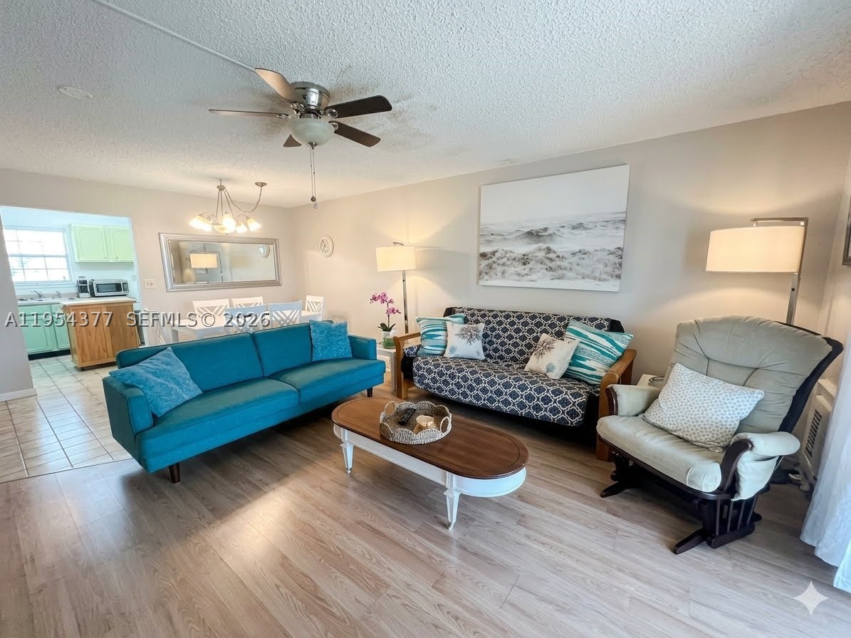 Move right into this cozy 1-bedroom, 1-bath furnished unit at the desirable Mar-Len Gardens 55+ community.  Perfectly situated just 3 miles from the beach and minutes from shopping at 163rd Street Mall and I-95.   Gated community boasts amazing amenities: 2 swimming pools, a clubhouse, gym, shuffleboard, and active social programming. Maintenance includes taxes, water, and more. Cash only. Don't miss this opportunity to live in the heart of North Miami!  Tenant until mid-April.Total Fees are month including Maintenance, Land Lease, Taxes and Reserve. Yes, County taxes are included*  LAND LEASE ENDING N 2064* . CLOSING MUST BE WITH THE COOP OFFICE & BUYER MUST SIGN FIRPTA ATTACHED , NO PET, NO RENTAL 1ST YEAR THEN ONCE A YEAR FOR A MAXIMUM OF 4 MONTHS.  CASH ONLY