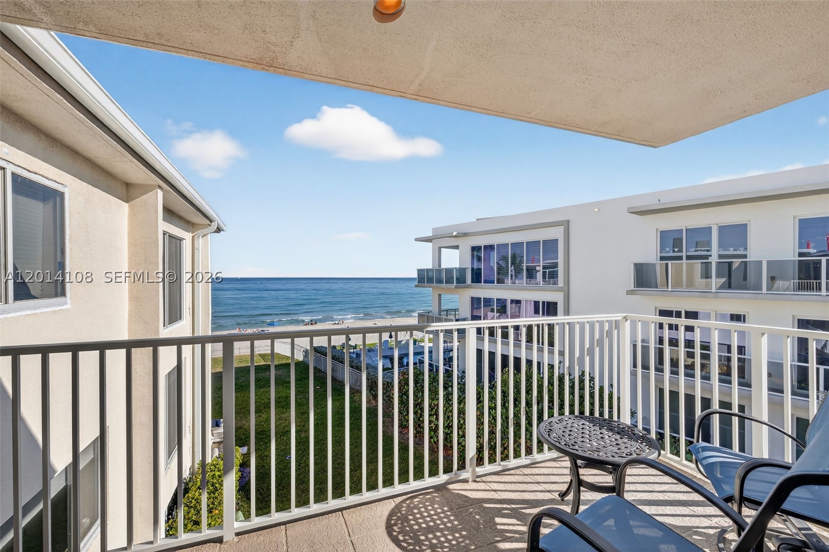 Move right into this beautifully renovated oceanfront residence on prestigious Hillsboro Mile and enjoy the South Florida lifestyle from day one.  This unit has already been extensively updated, allowing you to skip the time, expense, and inconvenience of remodeling.  Wake up to breathtaking Atlantic Ocean views and enjoy private beach access in one of Hillsboro Beach’s most desirable boutique communities.  The thoughtfully designed interior features a bright open living space, a beautifully updated kitchen, renovated bathrooms, impact windows and doors, updated electrical panel, newer AC, water heater, and in-unit washer and dryer. The building has completed major improvements, including a new roof, structural restoration, offering buyers added peace of mind.  Resort-style amenities and a prime location just minutes from dining, shopping, golf, marinas, and the Deerfield Beach Pier make this an exceptional opportunity for a full-time residence or seasonal retreat.  Experience beachfront living at its finest in one of South Florida’s most exclusive coastal communities.