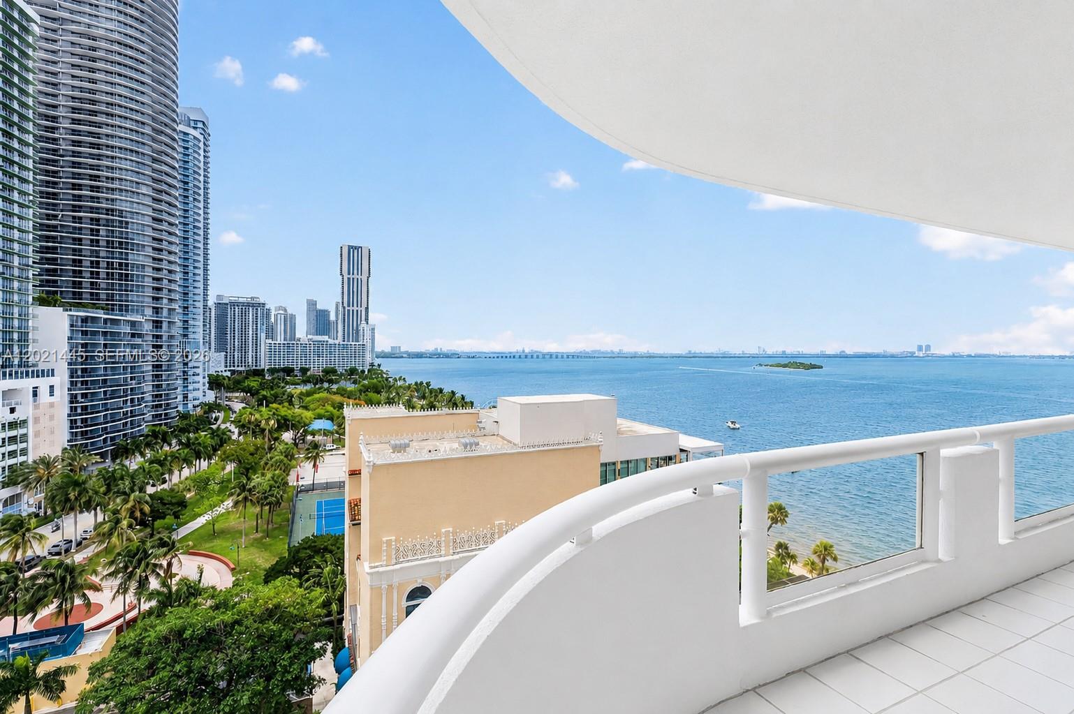 Best-priced 1BR/1.5BA in the building! 
This updated and fully furnished residence at The Grand offers stunning north-facing Biscayne Bay views! Wake up to sweeping panoramas of Biscayne Bay and Margaret Pace Park from your private balcony. The bright, open layout features floor-to-ceiling impact glass, marble flooring, a walk-in closet, and a beautifully updated kitchen and bathrooms with new cabinetry and appliances. The spacious primary suite includes walk-in closets and a well-appointed bath with a separate soaking tub and shower. Bedroom has space for home office. 
The Grand is a true full-service recently updated building offering a bayfront pool and jacuzzi (upcoming full renovation), state-of-the-art fitness center, sauna, 24-hour concierge and security, valet, on-site dining, retail shops, pharmacy, beauty salon, mini-market, and marina access — all at your doorstep.
Ideally positioned in Miami's Arts & Entertainment District, you're steps from the Adrienne Arsht Center for the Performing Arts, Kaseya Center, Sea Isle Marina, and walkable to world-class museums, restaurants, and shopping. Minutes to Downtown, Brickell, Wynwood, the Design District, and Miami Beach.
The building permits short term rentals or unit can be added to the Luxury Curio Hotel program, making this equally compelling as a primary residence or income-producing investment. One parking space included. SELLER HAS PAID OFF ALL SPECIAL ASSESSMENTS! Best value in the building. Won't last!