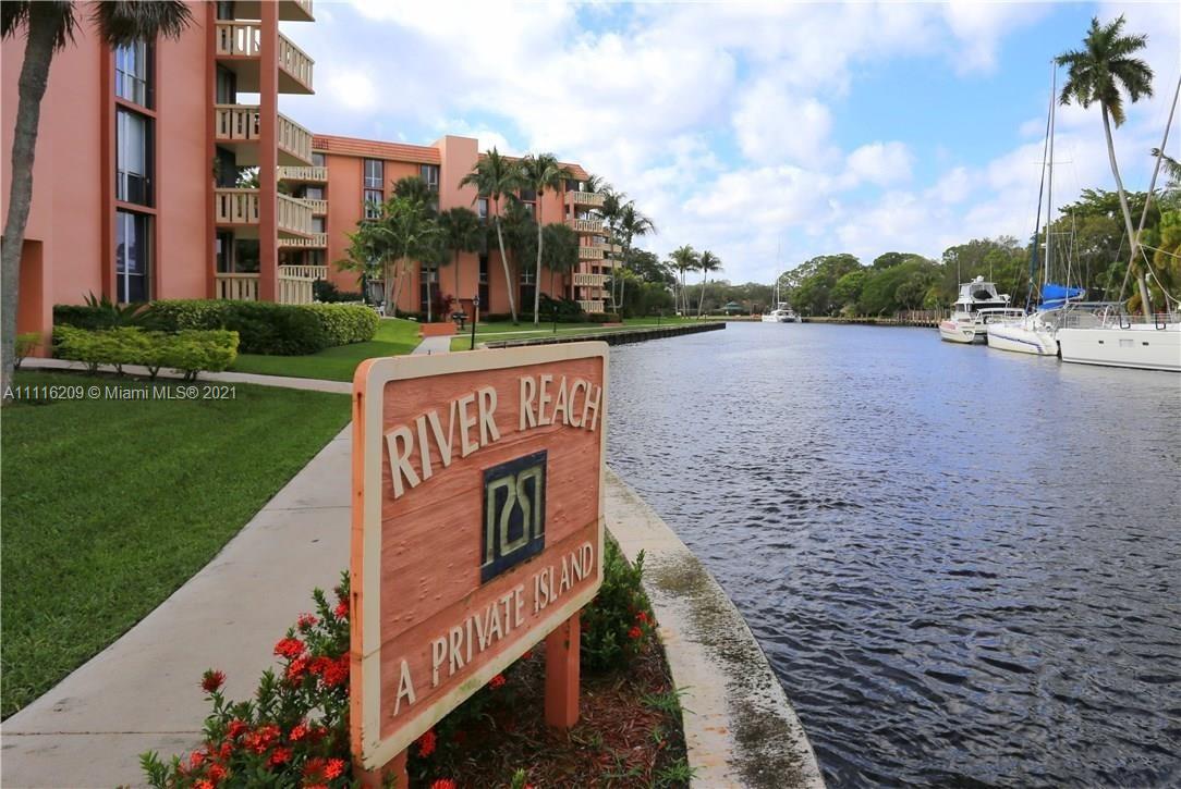 Welcome to the exclusive gated island of River Reach—a boater’s paradise with more than 3,000 ft of open access dockage and no fixed bridges! This beautiful 2/2 waterfront condo features an open and spacious living area. Relax on your private balcony and enjoy the beautiful view of the water and courtyard. The unit is in good condition and ready to renovate with your personal touch. River Reach residents enjoy 24 hour gated security, 3 swimming pools, barbecue close to each pool, fitness center, tennis court, community center, library, bike and Kayak/paddleboard storage.  Maintenance fee includes water, trash, cable, internet, insurance and security. New roof replaced in 2021. Close to the Beach, downtown Fort Lauderdale, Las Olas Blvd. FURNITURE INCLUDED.