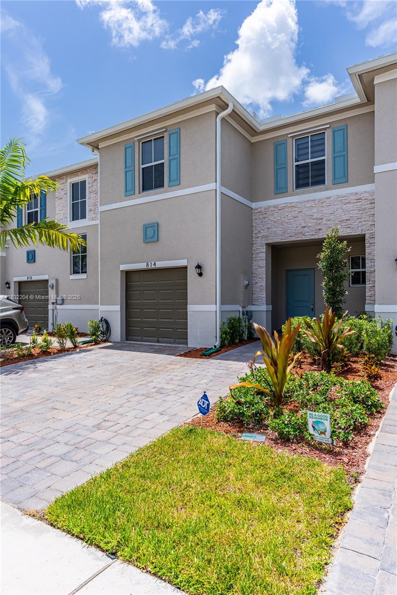 Spectacular new construction townhome. Property has 3 bedrooms and 2.5 bathrooms. Spacious open living and kitchen area with ceramic floors and stainless-steel appliances. Patio has been completely fenced in. Laundry Room has a brand-new washer and dryer with 10 years warranty. Close to shopping mall, Restaurants, Grocery Stores, Turnpike. Owner is offering up to $7000 for closing cost.