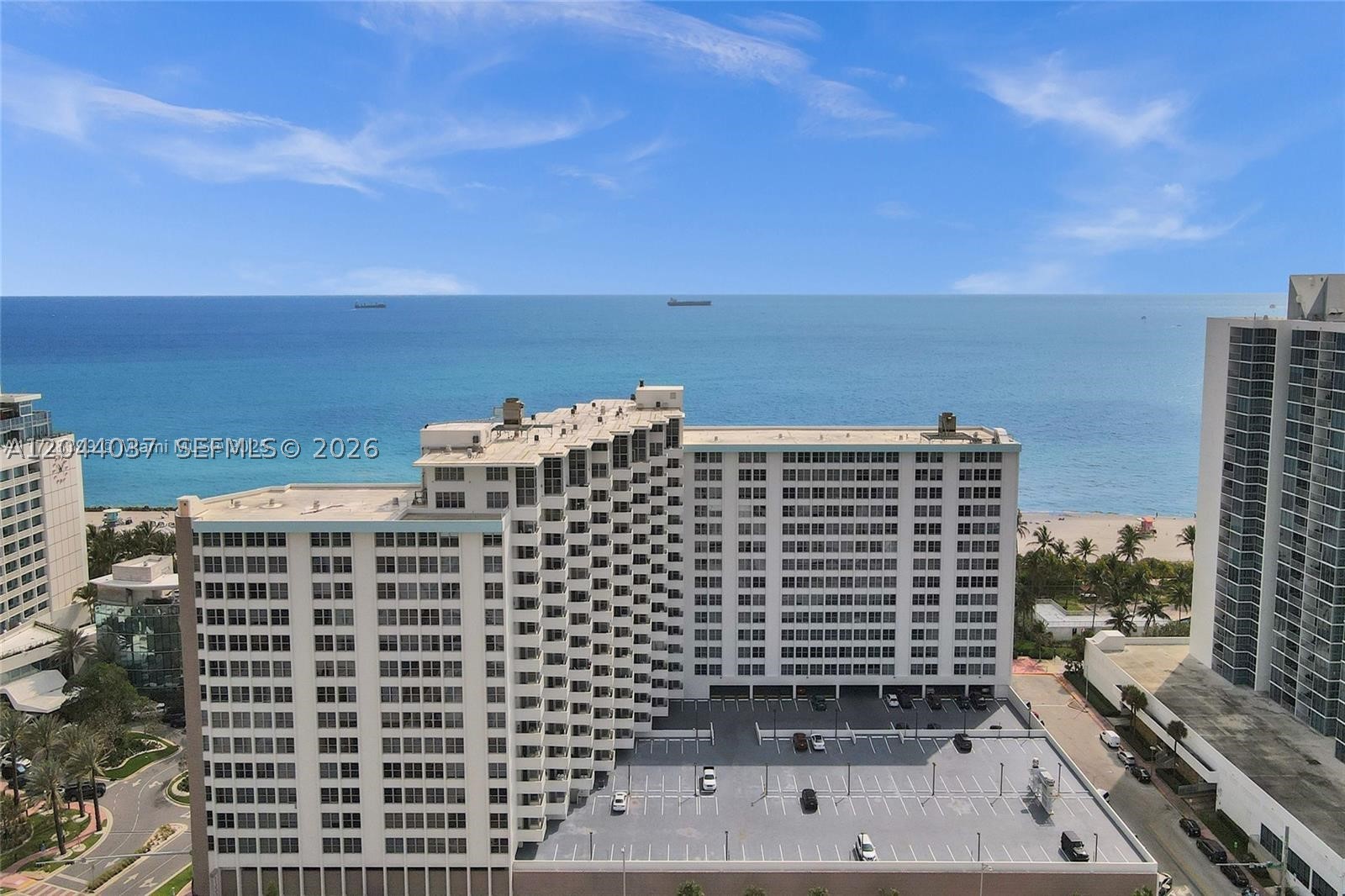 Are you looking for a fully furnished modernized home? Do you want to wake up to the sights and sounds of the ocean, looking at the Intercoastal from the high rise balcony in the middle of Miami Beach? This apartment is stacked with a design kitchen peninsula, and stainless-steel appliances. Fully stacked with a gym, pool area, and beachfront umbrella and chair service (free for residents first on the beach), this is the perfect place for a professional to come home to.1 bedroom (converted studio) Fully furnished and turnkey with 60 inch smart TV (free cable and internet  included) New modern sofa, kitchen with upgraded appliances and convection oven, microwave and stainless fridge, dining area with table/chairs, office desk/office chair, queen platform (mattress can be provided). UNIT wil be available around MID-END of  AUGUST  2026 .