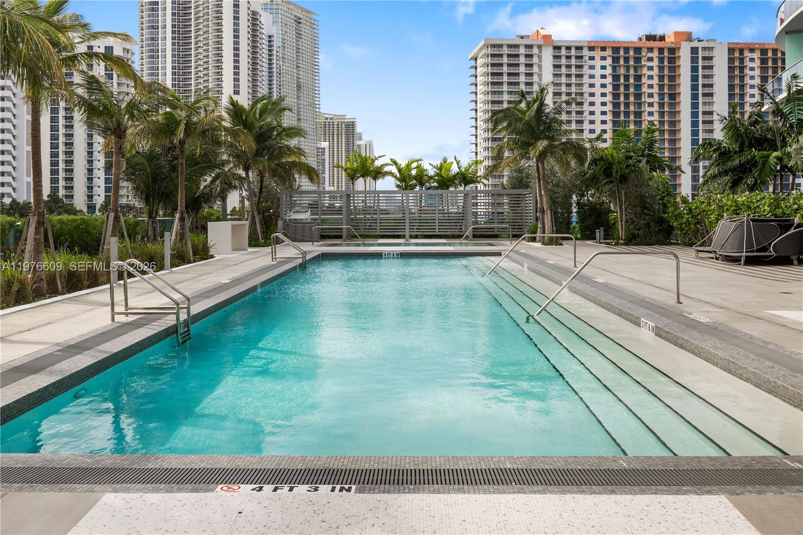 Stunning oceanfront/poolfront condo with wide balconies throughout. This condo comes furnished and interiors were designed by well-known Latin American designer. The unit is completely curated with beautiful finishes and hardware. This unit can be rented 12 times a year. Private elevator landing, muted tones and decor, a perfect residence or second home.
