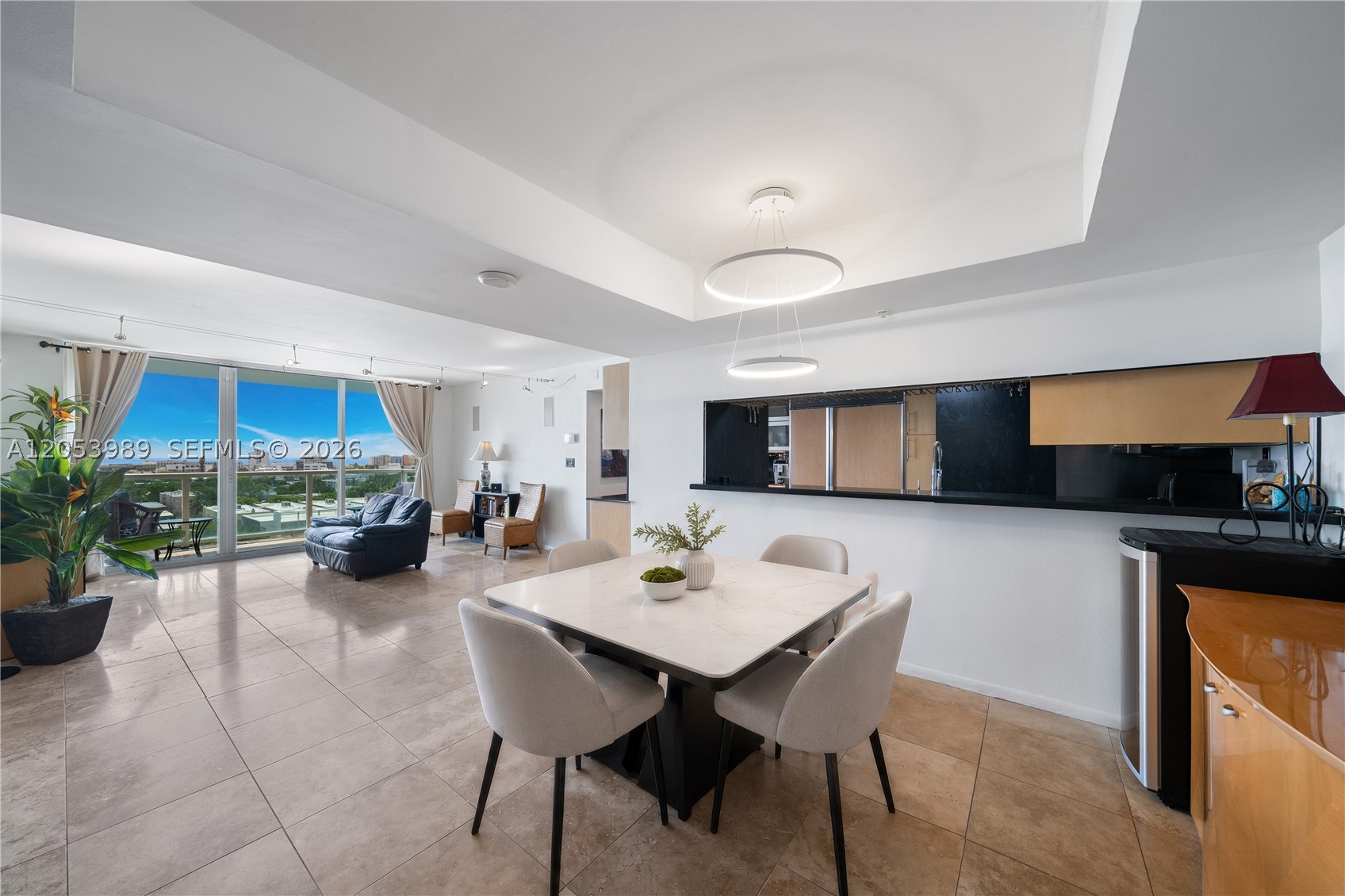 This 3BD/2BA residence sits in one of South Beach's most sought-after enclaves, with ocean views from every room. Just steps from the sand, daily essentials, and the fine dining of South of Fifth. A rare opportunity in a premier South Beach location, ready for your personal touch, with sweeping views of the Atlantic, Canopy Park, and the South Beach skyline from the balcony. Inside, you'll find a smart and functional split floorplan, a well appointed kitchen with the potential to open into the living space, a spacious primary suite with a walk in closet, and an in unit washer and dryer. Two assigned parking spaces add everyday ease. Residents also enjoy access to full service amenities, including two bayfront sunset pools, a spa, gym, tennis court, boat docks, and an elegant lobby. Rentals permitted twice annually with a six month minimum. Ideally located on a quiet, local-favorite stretch of West Ave, with easy access to the mainland via the MacArthur Causeway. Schedule your private showing today.