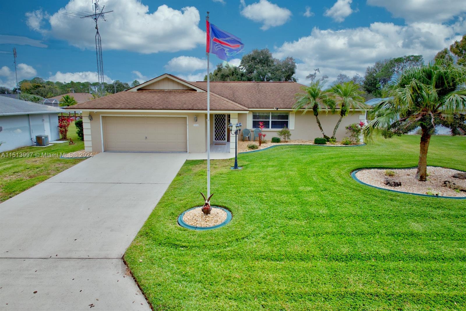 Experience Waterfront living at its finest in this 2-bedroom, 2-bathroom Oasis. Loaded with upgrades, from Granite Countertops, SS Appliances, Custom Cabinets and luxury vinyl/tile flooring throughout. 1,752sqft Floorplan includes a Family/Living Room, Dining Room, and large indoor Florida Room. An RO System, Water Softener, Well and Septic System, ensuring self-sufficiency. COMPLETE HURRICANE PROTECTION. The garage is a haven of organization, featuring cabinets with pull-out drawers and a versatile workbench. Lot Size is 11,200sqft with almost 80ft of waterfront and a private dock. Nearby many restaurants, grocery stores and shopping. Short Boat Ride away from Lake Carrie and the massive 3700-acre Lake June in Winter, your dream home awaits by the water's edge! Schedule a Tour Today!