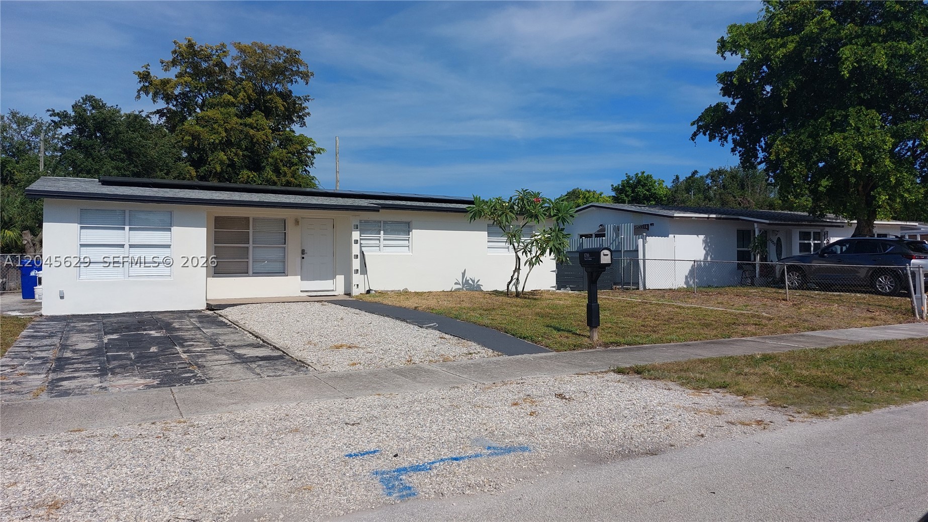 Fully renovated 4-bedroom, 2-bathroom home located in a quiet Fort Lauderdale neighborhood! This beautiful residence features a desirable split floor plan, offering both comfort and privacy. Situated on an oversized lot, the property boasts a huge backyard with endless possibilities for entertaining, outdoor living, or adding a pool. Additional highlights include a newer roof, replaced in 2022, and energy-efficient solar panels for added savings. This move-in-ready home combines modern updates with exceptional outdoor space—don't miss this must-see opportunity!  **Professional photos coming soon**