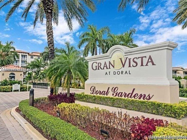 Completely remodeled unit featuring a spacious private patio and high-end finishes throughout. Updated kitchen with top-of-the-line appliances and modern cabinetry. Recessed lighting, impact windows and doors, and ample closet space. In-unit washer and dryer with dedicated laundry closet. Includes 2 assigned parking spaces (rare) plus ample guest parking. Building located next to the pool with landscaped surroundings. Prime Doral location near Downtown Doral, A+ schools, and major highways. Currently leased at $2,400/month through April 30, 2027—highest cap rate in the area. Ideal for investors.