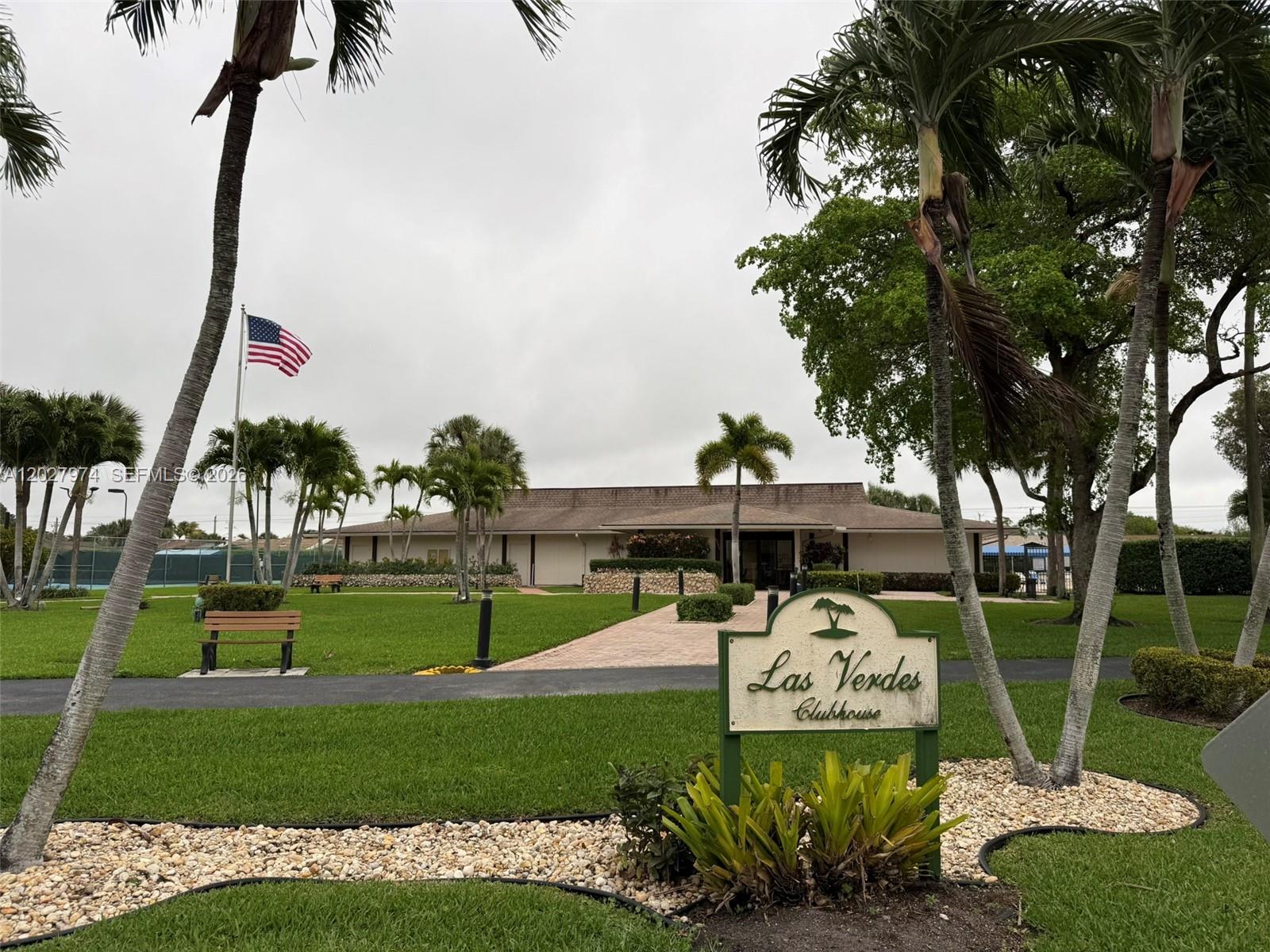 Beautiful and spacious 2-bedroom, 2-bath offering approximately 1,050 SF of living space in the desirable Las Verdes community in Delray Beach. This well-maintained unit features a peaceful West-facing garden view, newer refrigerator & microwave. Community laundry available. Enjoy the convenience of first-floor access and a serene setting within a well-established active adult community. Las Verdes offers resort-style amenities including clubhouse, pools, fitness center, walking paths, Tennis Courts, new gym, and social activities.  55+ community. HOA approval required. Excellent value and ideally located near shopping, dining, medical center, and major highways.