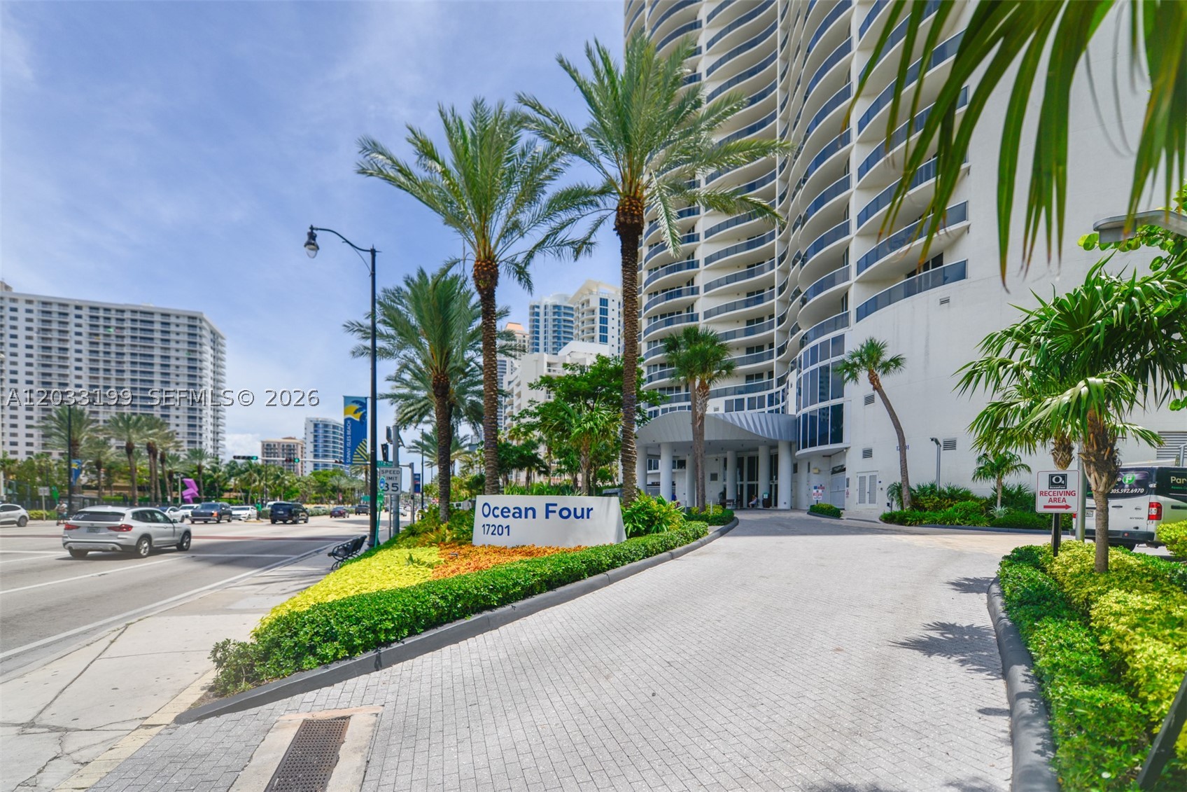 Beautiful, well-maintained property with views from every room and an extended balcony overlooking the Intracoastal Waterway and the Sunny Isles Beach skyline. The 09 line features a superb open-concept floor plan with an integrated living room designed to maximize space. Ocean Four is a full-service building with an incredible infinity-edge pool overlooking the ocean, a great beach club, a complete gym, and many other luxurious amenities. Ideally located close to Aventura Mall and Bal Harbour Shops.