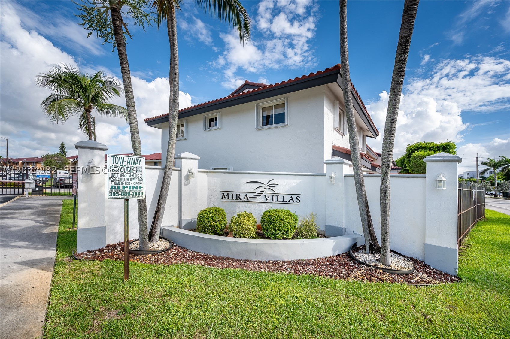 Welcome to this beautifully renovated 2-bedroom, 1.5-bath townhome located in a desirable gated community in the heart of Miami. This move-in-ready home features a bright and spacious open-concept living and dining area, a convenient guest half bath, and a stunning brand-new kitchen with modern cabinetry, stainless steel appliances, and contemporary finishes.

Step outside to your private fenced patio, perfect for relaxing, entertaining, or enjoying outdoor dining. The home is ideally situated directly across from the community pool, providing easy access to one of the neighborhood's most desirable amenities.

Upstairs, you'll find two generously sized bedrooms with ample closet space and a full bathroom, offering comfort, privacy, and functionality.

The community offers a swimming pool and is currently undergoing exterior renovations with a fresh, modern color scheme that will further enhance its curb appeal and overall value.

Conveniently located just minutes from SR-826 (Palmetto Expressway), SR-836 (Dolphin Expressway), Dolphin Mall, International Mall, shopping centers, restaurants, schools, and Miami International Airport. Whether you're looking for a primary residence or an investment opportunity, this exceptional property offers the perfect combination of location, style, and convenience. Easy to show—schedule your private tour today!