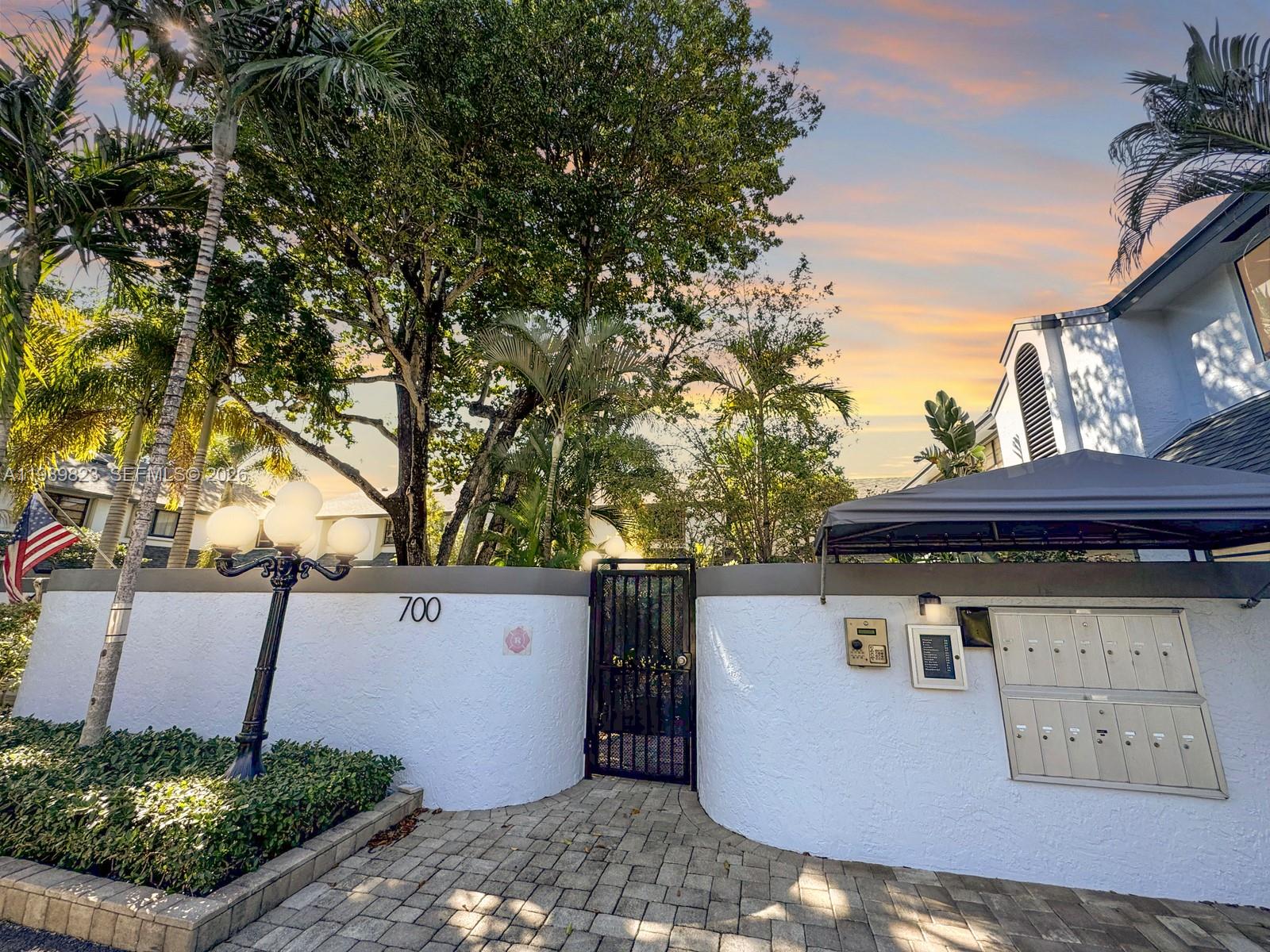 A Magical setting welcomes you when you enter the courtyard that leads to this 2 bedroom 2.5 bath townhouse, located in the Southport Townhomes community in the Harbordale area of Fort Lauderdale. Updated kitchen with granite counter tops and newer stainless steal appliances, a deep sink, nice sized pantry and a great counter top area off to the side of the kitchen. Half bathroom is conveniently located on the 1st floor. The layout includes two primary suites on the 2nd floor, each with its own full bathroom, and a walk in closet. All bathrooms have been updated with new vanities, a walk-in shower and a tub. Improvements include a roof installed in 2022 and a newer A/C. The home has ample storage space, and an in-unit washer and dryer. The property includes a private deck that provides space for outdoor seating and everyday use with an artificial turf area. The community is gated with a pool for residents. Pet friendly community, 2 pets up to 20 lbs each. Two deeded parking spaces are included. The location offers convenient access to shopping, dining, the beach, Fort Lauderdale Hollywood International Airport, Port Everglades, and downtown Fort Lauderdale. Nearby parks, waterfront areas and local amenities provide additional options for recreation and daily living. No renting allowed for the first two years of ownership.