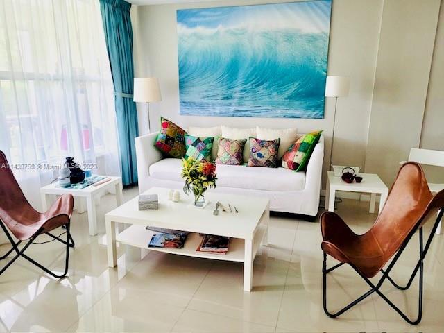 Great Location!!!! Beautiful turnkey 2-bedroom - 2-bathroom apartment right across the street from the beach! Available as of August 15th. Open and bright layout fully furnished. New kitchen, granite countertops, stainless-steel appliances, and tile flooring thru-out. Enclosed porch to relax. Close to Aventura Mall, Gulfstream Park, great restaurants, and grocery stores.