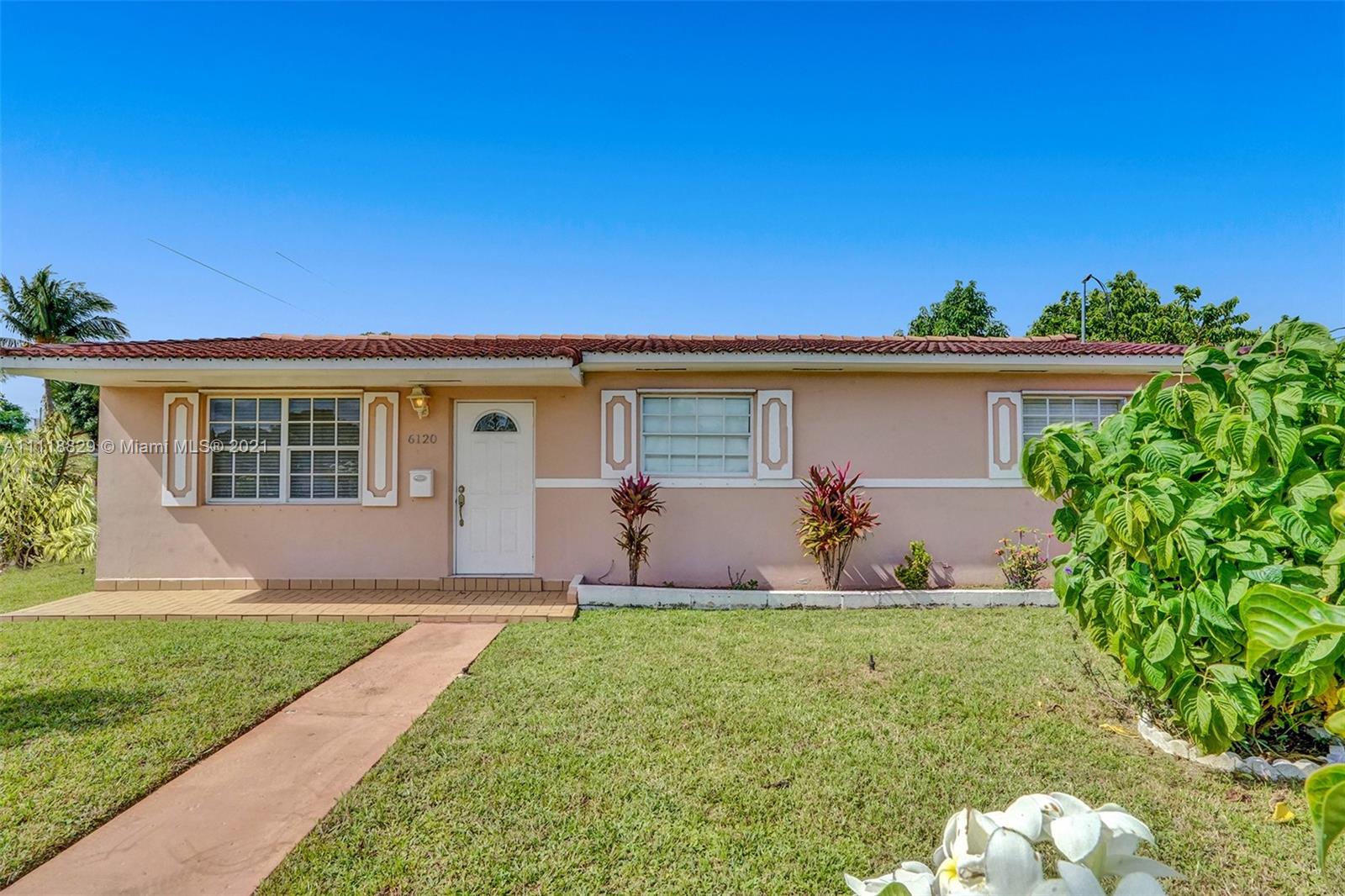 Welcome to Saratoga Height’s, walking distance to Amelia Earhart Park, in Hialeah in incredibly quiet neighborhood. Corner one-story single-family w/perks of having 3 beds/2 baths, in a large lot of 6,300 SQ FT, w/ ample space to park up to 6 to 8 vehicles and/or a large boat/trailer all fenced. Kitchen with brand new microwave, dining, Florida/Living rooms, enclosed den w/its’ own door to be used as a guest room/office, back terrace, separate concrete built-in shed w/outdoor sink. Principal bedroom w/its own entrance for in-laws, rental income potential or use it as designed. A/C is only 6 years old; w/ warranty, home is well kept. Property is close to top rated “A” schools, parks, shopping, restaurants, and expressways. Don’t’ delay and visit this home today! Best no HOA. It wont last!