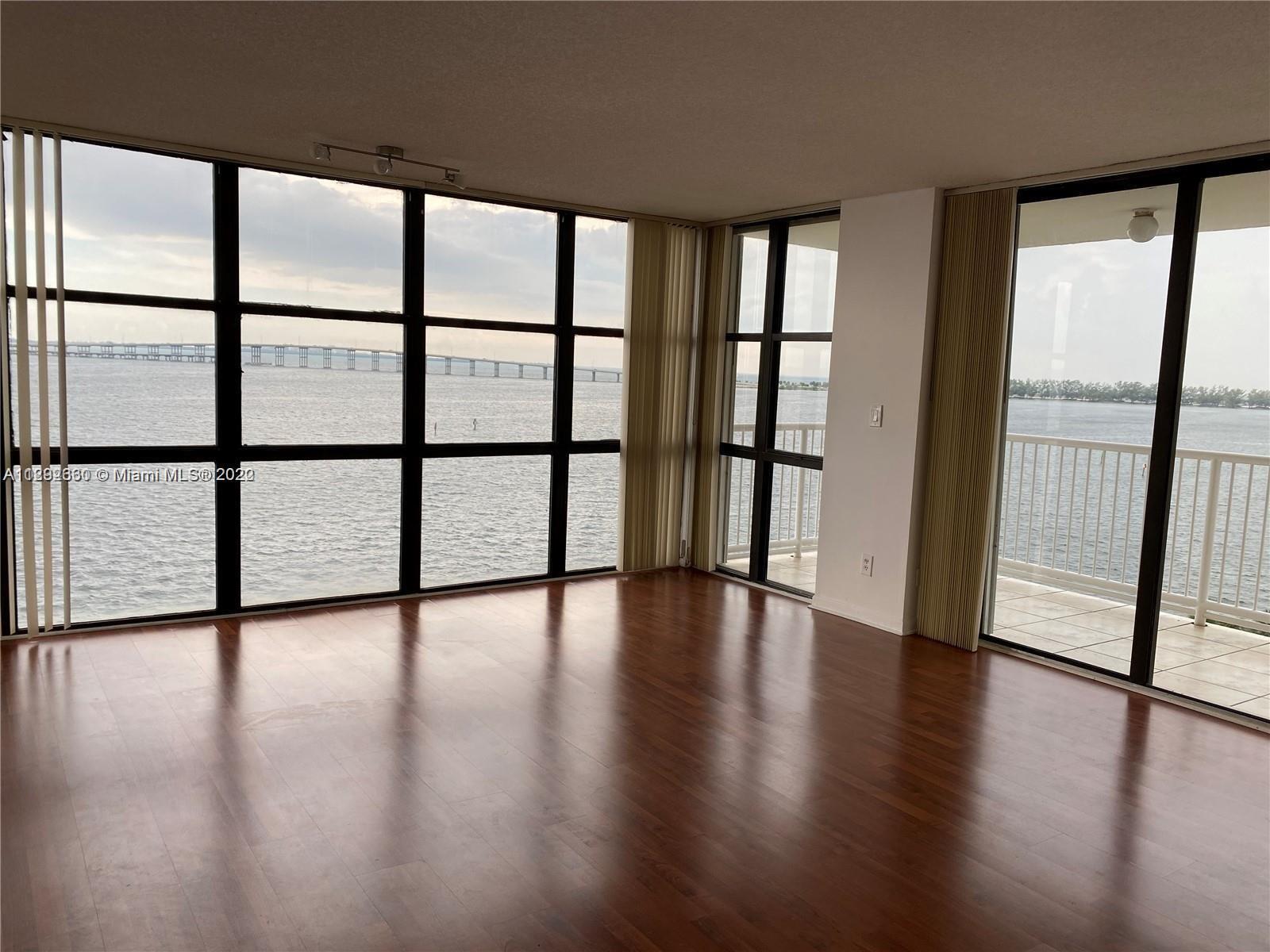 Best views in Brickell with full view of the Bay. Wood floors, new kitchen.