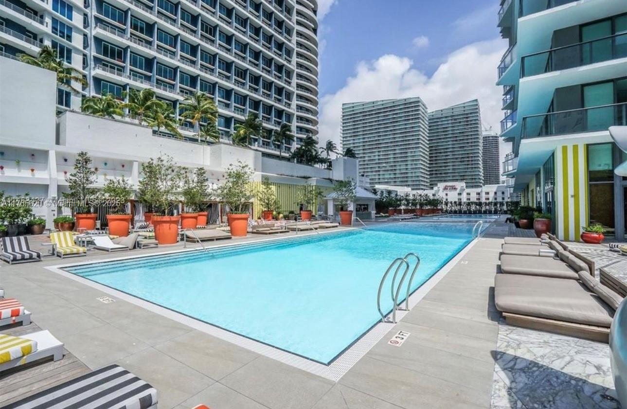 Live your best life at luxury SLS Brickell located  in the heart of the booming  Brickell area . This is a condo/hotel resort-style amenities, including a rooftop pool for residents only, also a lower pool deck shared with hotel guests with on-side dining options, spa, fitness center, social room, full service concierge, children playroom, valet parking and many more. The unit offers bright and spacious living area with natural light and an open balcony overlooking the intracoastal view. European kitchen style with stainless steel appliances, ceramic floor thru all the unit, washer and dryer inside the unit. Currently rented until April 30 , 2026