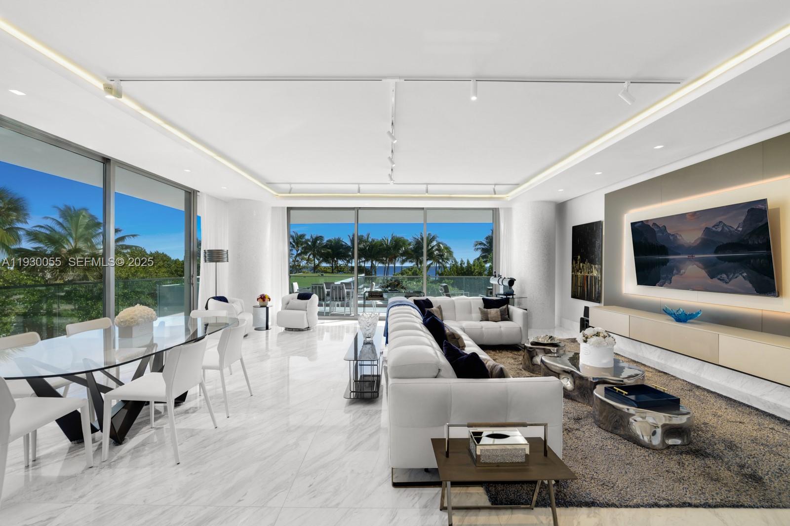 Stunning corner residence in Oceana Bal Harbour’s North Tower offering ocean views and a seamless indoor-outdoor lifestyle. This modern home features floor-to-ceiling glass windows and an open-concept layout ideal for both daily living and entertaining. A chef’s kitchen is anchored by a large cooking island, while the expansive wraparound terrace provides the perfect setting to enjoy ocean breezes and sunrise views. Additional highlights include a private elevator entrance and refined contemporary finishes throughout. Oceana offers an exclusive lifestyle with resort-style amenities including Olympic-style pool, world-class spa, 2 clay tennis courts, restaurant, 24-hour concierge and security.