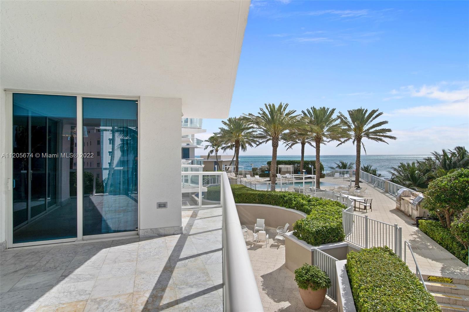 Welcome to this fantastic 3 BD 3 BA corner unit at the Mosaic . Enjoy ocean, city, and pool views from the 2 terraces. Floor-to-ceiling glass windows in the living & dining room offers incredible sunlight all day. This unit features an open concept layout and marble flooring throughout. Renovated European-style kitchen with custom wood cabinetry. Condo can be rented up to 4 times a year for a minimum of 3 months. 5 Star Amenities include European edge heated pool, Jacuzzi, BBQ area, world-class fitness center, social club room, theater, business center, 24-hour security, valet, beach service and more! Walk to SoHo House, Fontainbleau, and Faena.