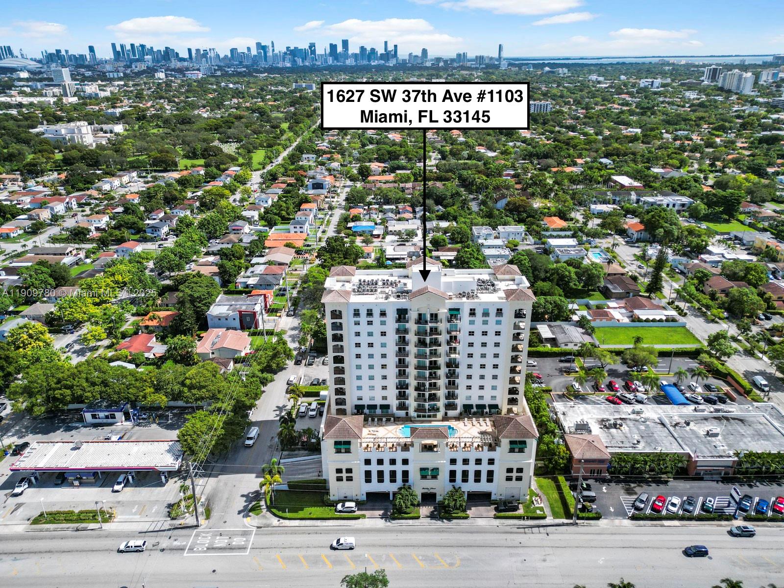 Rarely available, penthouse corner unit with magnificent views of Coral Gables and Downtown Miami skyline. Split floor plan 2 bedrooms, 2 bathroom condo in Gables View with a prime location, minutes away from Miracle Mile, close to UM and the airport. Enjoy beautiful north-west-facing views of the South Florida sunsets from the spectacular large corner terrace (access from living room & primary suite). Washer/dryer in unit. Resort-style amenities include a beautiful pool area, fitness center, billiard room, clubhouse facility & security. Quiet well managed building with reserves, and concierge (8am-11pm). 2 assigned garage parking spaces.