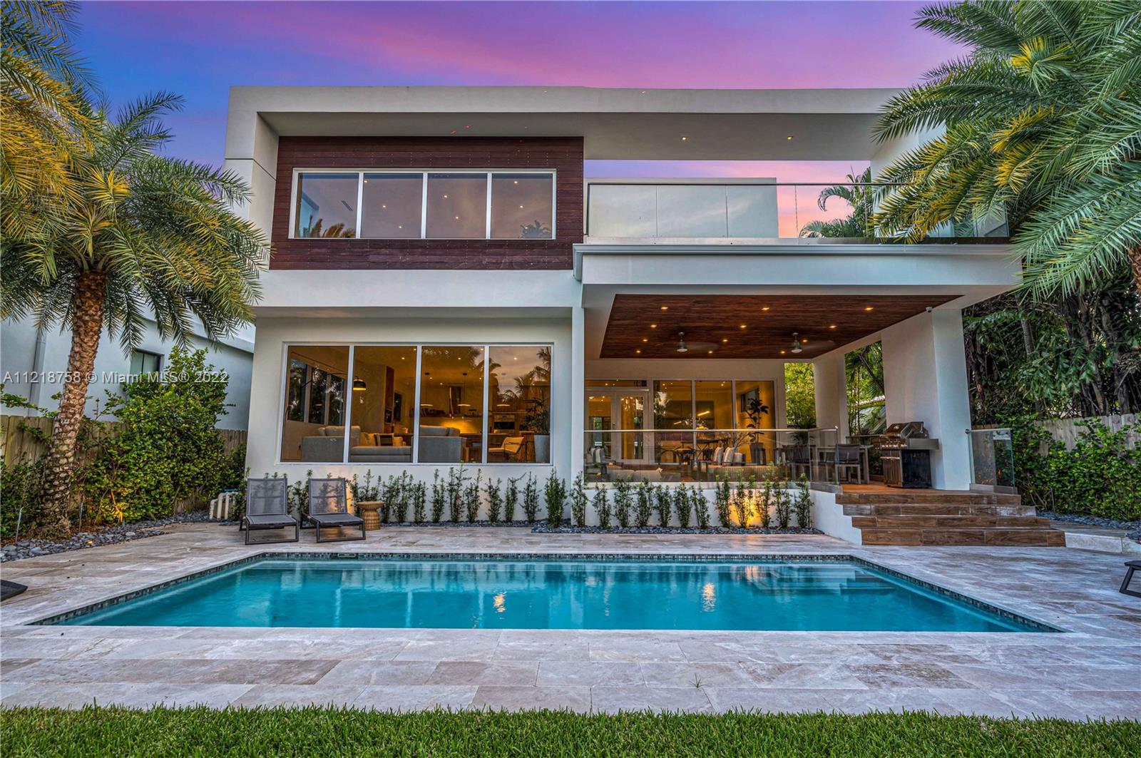 BEAUTIFUL NEW CONSTRUCTION WATERFRONT HOME FINISHED IN 2019 IN BELLE MEADE WITH DIRECT OCEAN ACCESS "NO FIXED BRIDGES TO BAY". STEP INSIDE THIS 5 BEDROOM | 5 BATHROOM HOME AND BE WELCOMED BY 28’ HIGH CEILINGS. HOME IS EQUIPPED WITH AN AUTOMATED TOUCH PANEL “SMART HOME”, DESIGNER ITALIAN KITCHEN AND A GORGEOUS ALL GLASS WINE TOWER OUTSIDE OF THE DINING ROOM. THE MASTER SUITE IS SPECTACULAR. A LARGE DESIGNER WALK-IN CLOSET, WATER-VIEWS, DESIGNATED WORK AREA, AND AN OVERSIZED TERRACE OVERLOOKING THE POOL. THE MASTER BATHROOM INCLUDES A FLOATING ROMAN TUB AND A GLASS STEAM SHOWER WITH WATER VIEWS. THERE IS A 1,000 SQFT FINISHED ROOF-DECK COMPLETE WITH A JACUZZI TUB. GREAT OUTDOOR SPACE, BRAND NEW DOCK AND SEAWALL WITH 60 FEET OF WATERFRONT IN ONE OF MIAMI’S FINEST COMMUNITIES.