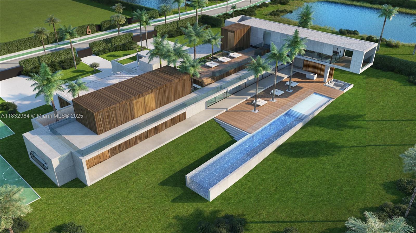 Welcome to Estate B, breathtaking contemporary masterpiece in the ultra-luxury enclave of AKAI Estates. Designed by world-acclaimed architect Vasco Vieira, this estate showcases over 25,333 sqft of seamless indoor-outdoor living. Striking private courtyard with reflective pond sets stage for grand entrance, while vanishing doors connect interior spaces to infinity-edge pool with an island and separate lounge terrace. Designed for gatherings, this estate offers an outdoor kitchen, fire pit lounge, and entertainment areas. Inside, residence features 8 Bedrooms, 8.5 Bath, Gym, Spa, Office, Family and Media rooms, and Service Suite, all adorned with elevated finishes and cutting-edge smart-home technology. Experience pinnacle of contemporary design and luxurious living within South Florida.