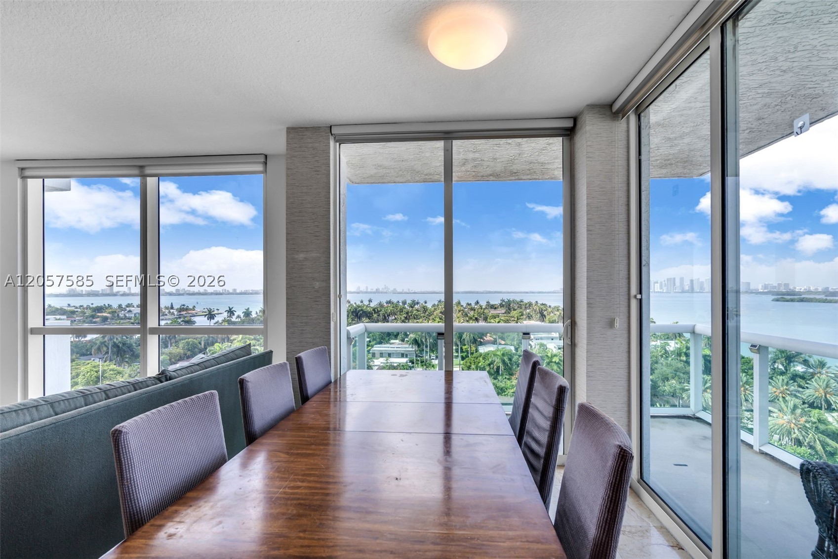 Turnkey, furnished, modern 3-bed, 2-bath condo in North Bay Village with breathtaking views overlooking Biscayne Bay and downtown Miami. Over 1,500 sq ft of living space includes a master bedroom/bathroom suite, a private balcony, and multiple walk-in closets with loads of storage. In-unit washer/dryer hookup makes this a move-in-ready home. Centrally located within 15–20 minutes of the airport, Downtown Miami, and Miami Beach — perfect for those seeking waterfront luxury living in one of Miami's most desirable, fastest-growing neighborhoods.
This gated boutique waterfront community features a bayside spa pool, fitness center, men's and women's saunas, and a private on-site marina with boat slips with 24-hour guard entry, valet service, and covered garage parking.