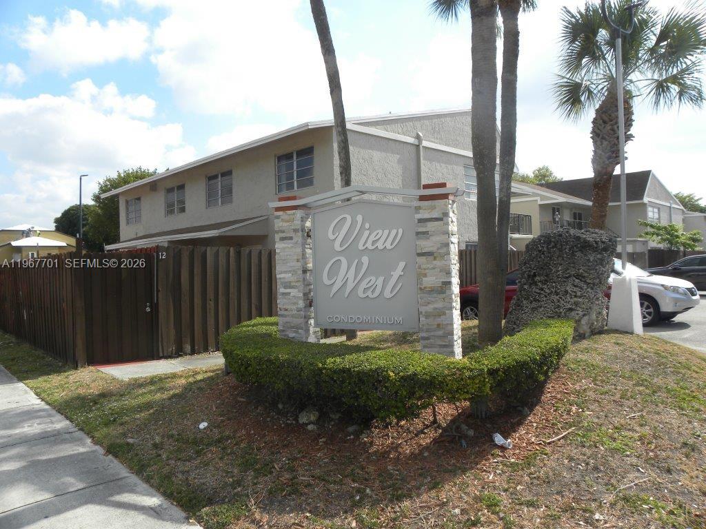 West Kendall location.  2 bedroom 2 bathroom ground floor unit in View West Condominium. Currently tenant-occupied at $1,950 per month. The lease ends on August 31, 2026. This property presents an excellent opportunity for investors seeking immediate rental income or for buyers looking to make it their future home. Sale is subject to approval by the U.S. Bankruptcy Court. The property is being sold “As-Is, Where-Is” with no representations, warranties, or guarantees of any kind, whether expressed or implied. Buyers are responsible for conducting their own independent due diligence. Listing is subject to errors, omissions, and court approval.