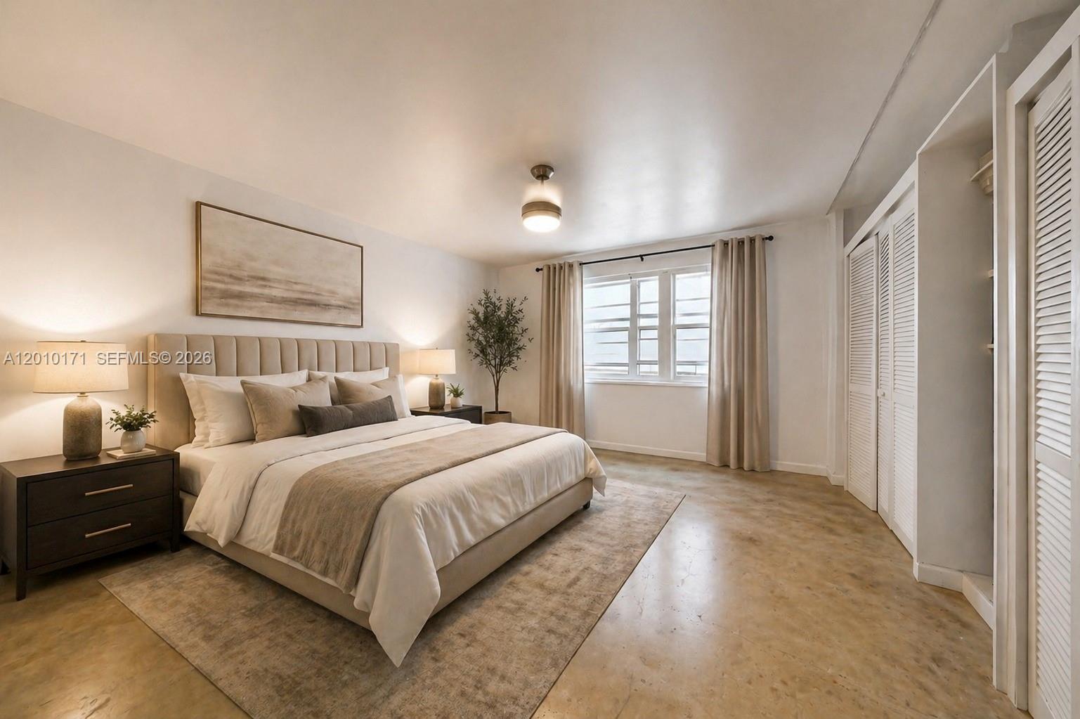 Live the ultimate South Beach lifestyle in this beautifully updated and fully furnished 1-bedroom + den residence, ideally located in the heart of Miami Beach—just steps from Lincoln Road, the ocean, world-class dining, shopping, and vibrant nightlife.

This turnkey home features a bright open-concept layout with sleek polished concrete floors and modern finishes throughout. The upgraded kitchen showcases marble countertops, stainless steel appliances, and a rare gas range—perfect for both everyday living and entertaining.

The spacious primary bedroom offers ample closet space, while the versatile den provides the perfect space for a home office, guest area, or additional lounge.

A rare opportunity to own a stylish, move-in-ready 1-bedroom + den in one of Miami Beach’s most desirable locations.