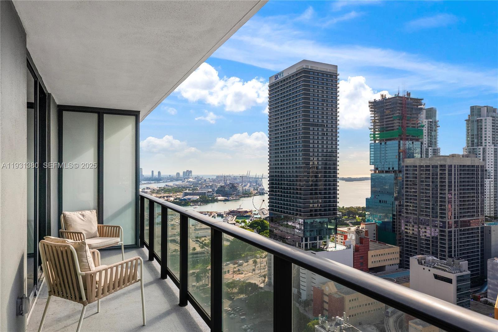 Luxury Living Above It All! This chic, nearly brand-new 1BD/1BA residence at Miami Worldcenter offers elevated city living with sun-filled interiors and expansive bay, water, and skyline views. A spacious balcony spanning the full length of the unit seamlessly extends the living space outdoors, perfect for morning coffee or evening sunsets. Inside, the residence features a sleek, modern design, an open layout, and the convenience of an in-unit washer and dryer—delivering true turnkey luxury in the heart of Downtown Miami.

Residents enjoy a full suite of resort-style amenities, including a state-of-the-art fitness center, spa and wellness facilities, resort pool with sun deck, resident lounges, coworking spaces, and 24-hour concierge and security. Located within the vibrant Miami Worldcenter district, you’re steps from top dining, shopping, entertainment, and cultural destinations, with easy access to Brightline, major highways, and Miami International Airport. Live at the center of it all—where luxury, convenience, and lifestyle come together.