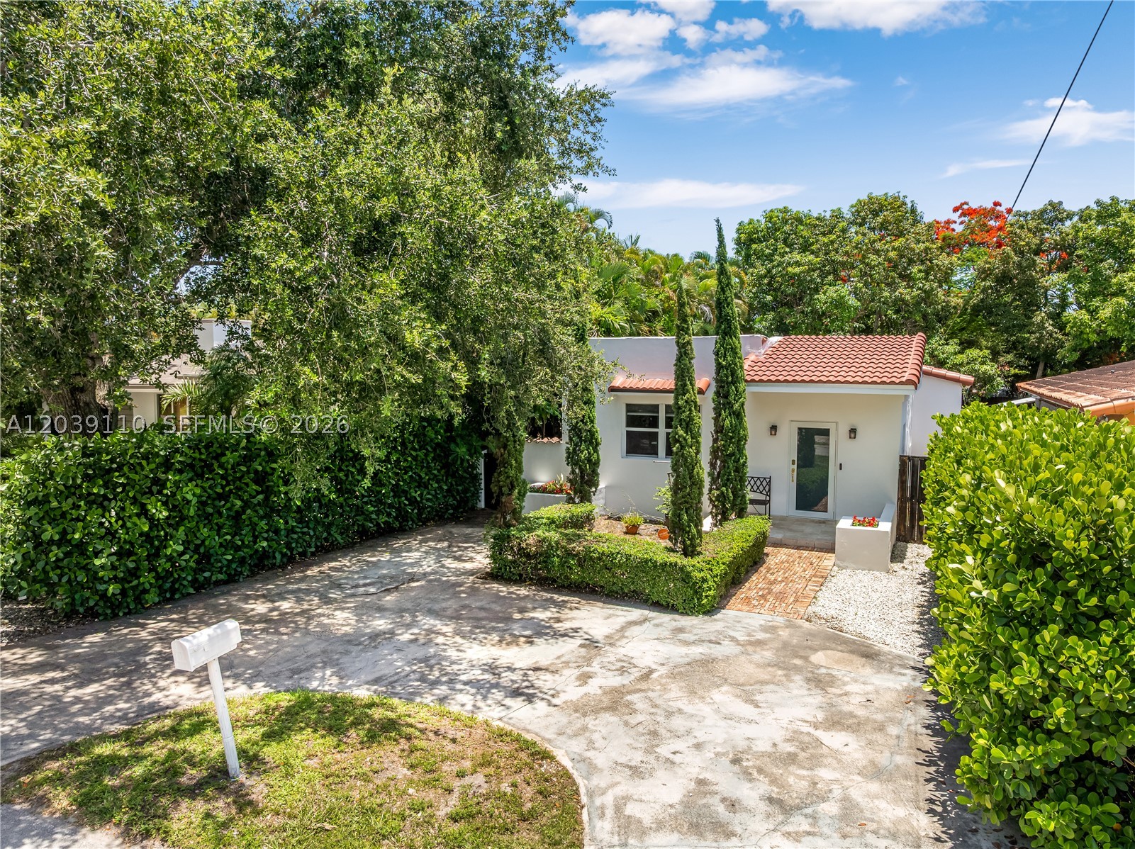 Nestled in the heart of West Miami, and ideally located near Coral Gables and Schenley Park, this beautifully renovated 1926 Spanish-style bungalow offers timeless charm and modern convenience. Just a short stroll from Granada Golf Course, this highly desirable residence features 1,720 square feet of living space on a 6,041-square-foot lot. The home has been thoughtfully updated while preserving its original character, including a New Roof 2026, impact windows, updated bathrooms, and an updated kitchen. The spacious primary bedroom offers a large walk-in closet and an ensuite bathroom, creating a private retreat. Outdoor living is equally impressive with a generous backyard featuring a mature mango tree, an alfresco entertaining area, a built-in Viking gas grill outdoor kitchen, and a side access gate. Additional highlights include custom built-out closets, abundant natural light, and a layout that blends historic elegance with today's lifestyle needs. A rare opportunity to own a gem in one of Miami's most sought-after neighborhoods.