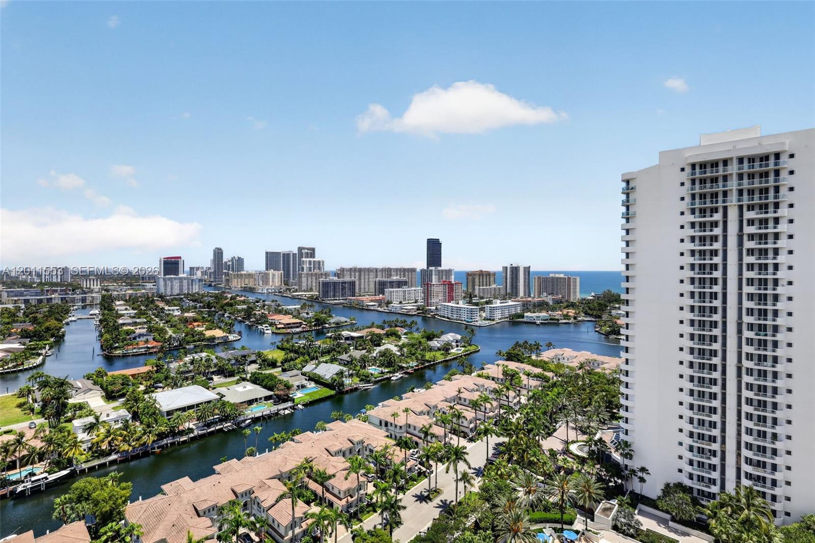 North Tower at The Point – Aventura. Beautiful 3-bedroom, 2-bath residence with 1,870 sq. ft. of living area and some of the best views in the building, overlooking the ocean, Intracoastal, and city skyline. Features include an open kitchen, built-in closets, marble floors in the living area, and a separate laundry room. Enjoy resort-style living with access to The Point’s amenities: three pools, a world-class spa, state-of-the-art gym, restaurant, playground, valet, doorman, tennis courts, and more. Prime location near Aventura Mall, Aventura High School, top restaurants, and the Whole Foods plaza.