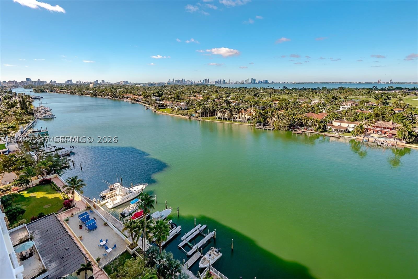 DISCOVER THE JOY OF LIVING IN 2/2 WITH BREATHTAKING VIEWS OF INDIAN CREEK INTRACOASTAL, BISCAYNE BAY & MIAMI SKYLINE FROM BOTH BEDROOMS AND BALCONY. WATER VIEWS FROM EVERYWERE.  THE UNIT HAS A SPACIOUS LIVINGROOM AREA AND A HUGE MASTER BEDROOM. OPEN KITCHEN W/ SS APPLIANCES, WASHER/DRYER IN THE UNIT. NEW LAMINATE FLOORS THROUGHOUT. 1 ASSIGNED PARKING SPACE & 1 STORAGE UNIT. BUILDING IS LOCATED ON MILLIONAIRE'S ROW, ONLY FEW STEEPS FROM THE BEACH. AMENITIES INCLUDES STATE OF THE ART FITNESS CENTER, POOL 24/7 DOORMAN, RESTAURANT, MARINA & MUCH MORE.HIGH SPEED INTERNET, PREMIUM CABLE TV, WATER & A/C ARE INCLUDED IN THE DUES. VERY EASY TO SHOW ANYTIME. TEXT LA.
