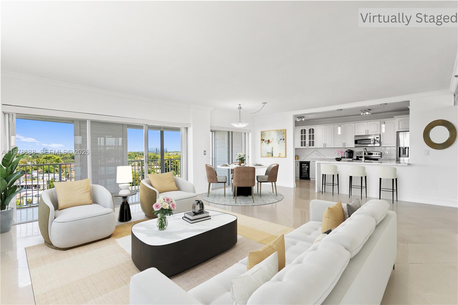 Beautiful move-in ready condo in a highly desirable 55+ community in Hollywood offering breathtaking water views from every bedroom! This spacious 1,344 sq ft residence combines comfort, style, and tranquility, creating the perfect South Florida retreat. Relax on the large private balcony while enjoying peaceful views of the water, lush greenery, and part of the city skyline, including the iconic Seminole Hard Rock Hotel & Casino Hollywood guitar tower.

This beautifully maintained home features tastefully upgraded kitchen, bathrooms, and flooring, giving the condo a modern and elegant feel. The bright open layout is filled with natural light and includes spacious living areas, a large walk-in closet, and plenty of room to relax or entertain. Residents enjoy scenic walking and running paths surrounded by nature, perfect for an active and peaceful lifestyle.

Ideal as a full-time residence, winter getaway, or perfect opportunity for snowbirds looking to enjoy the Florida sunshine year-round. Conveniently located near shopping, dining, entertainment, major highways, airports, and just minutes from the beach.

Seller is extremely motivated and ready to make a deal — bring your offer! Opportunities like this with beautiful views, upgraded interiors, and an unbeatable lifestyle do not come around often. Don’t miss your chance to own your own piece of paradise in South Florida. HOA requires minimum 680 credit score and 20% down payment. Schedule your private showing today!