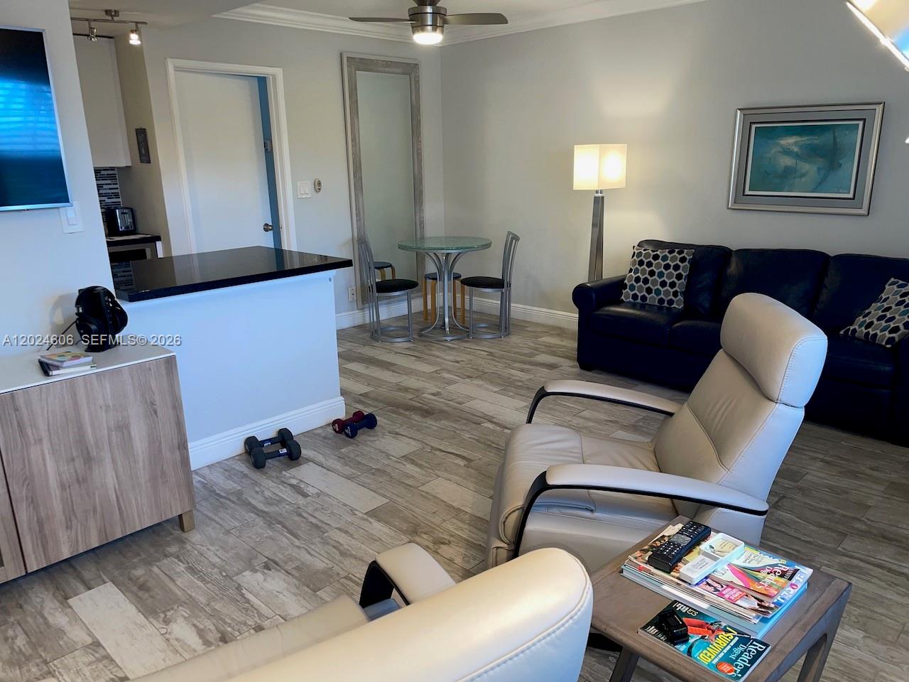 Beautifully upgraded short term condo in the heart of Lauderdale-by-the-Sea! Fully furnished with water, cookware, dishes, linens, and furnishings all included in the rent, just bring your personal items. Located just one block from the BEACH and a short walk to shopping, dining, and entertainment. Features a spacious walk in closet, pool right outside your door, onsite laundry facility, and 1 assigned parking space. No pets permitted. Available July through the end of December.