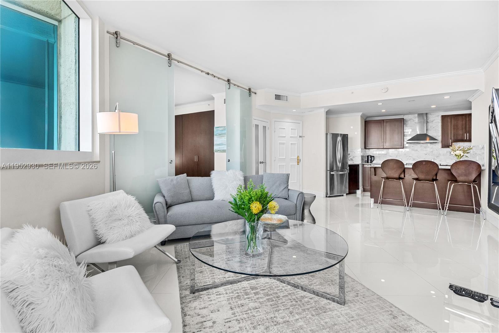 Beautiful residence located in the exclusive South of Fifth neighborhood at the renowned Portofino Tower. This 2-BR and 2-BA unit offers abundant natural light, and an open layout ideal for comfortable living. Enjoy a modern kitchen, generous living and dining areas, and a well-sized primary suite with ample closet space. Portofino Tower features full-service amenities including 24-hour concierge, valet, fitness center, spa, tennis and basketball court, pools, barbecue area and security. Prime location just steps from the beach, South Pointe Park, top restaurants, and shopping. A rare opportunity to live in one of Miami Beach’s most exclusive buildings.