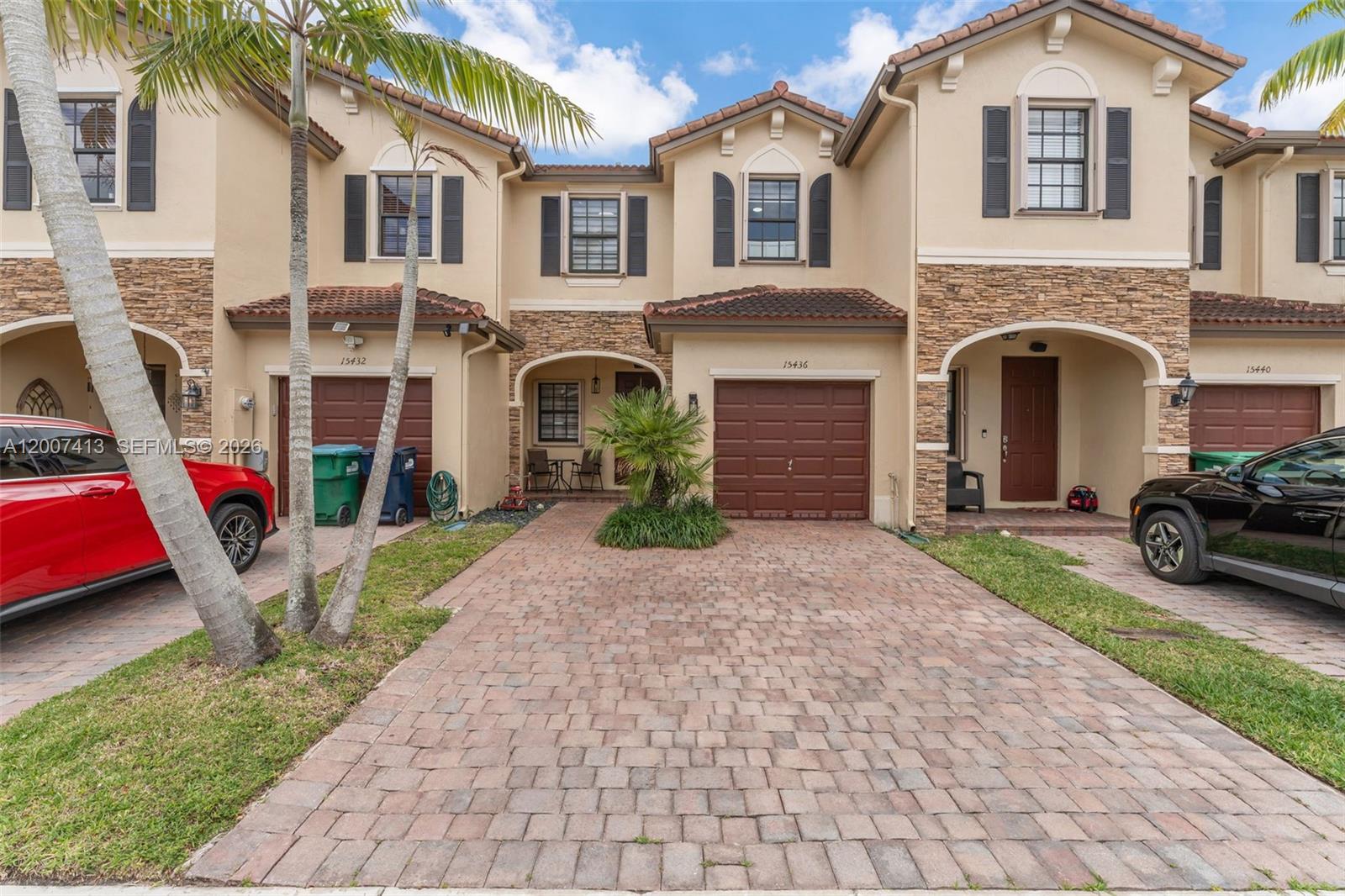 Discover this 3-bedroom, 2.5-bathroom townhome in the desirable Garden Estate community. The home features a functional L-shaped kitchen with an elevated 2-person breakfast bar, ample cabinetry, and full appliance package. The layout includes a bright dining area overlooking the fenced, paved patio. Enjoy modern recessed lighting throughout the first floor. The generous primary suite boasts a walk-in closet and a spacious bathroom with a double-sink vanity. Features include a convenient second-floor laundry space. Exceptional opportunity to own—schedule a showing today!