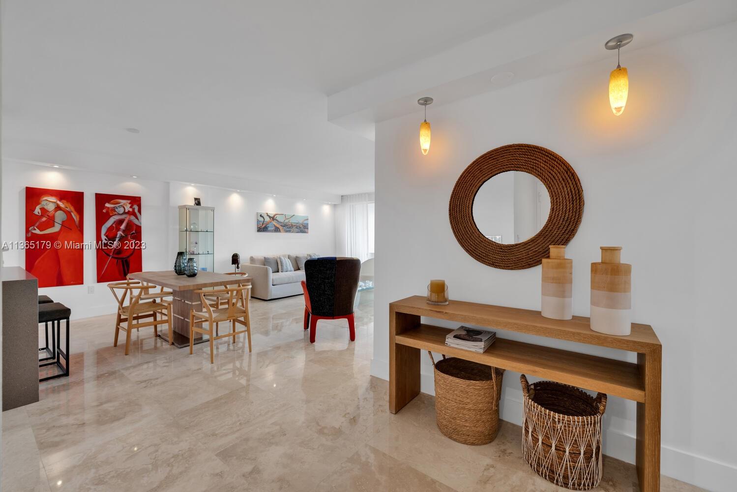 Pristine & recently remodeled high floor apartment, beach access, exercise room, tennis courts, gated community, open kitchen, marble floors, beautifully decorated, big balcony with ocean views. Short and long term rental options. Available from July 15th 2023.  Short term (Minimum 3 months). RENTAL PRICE INCLUDES ALL UTILITIES!!!