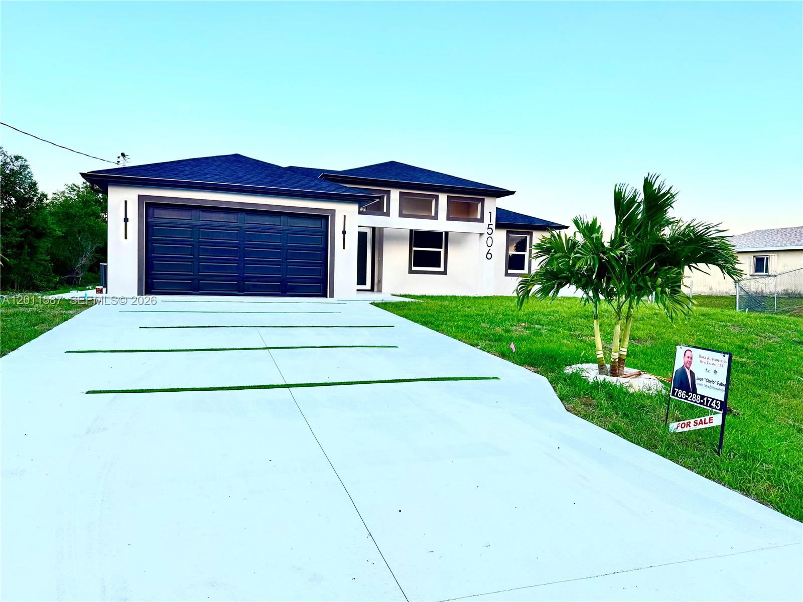 Impressive Home 4/2 baths brand new 2026 fully equipped with Impact doors and windows 
quartz countertops, stainless steel appliances including washer & dryer NO HOA
sits on a 1/2 acre of land with nice lanai, front porch for extra relaxation, double
car garage and many other extras !