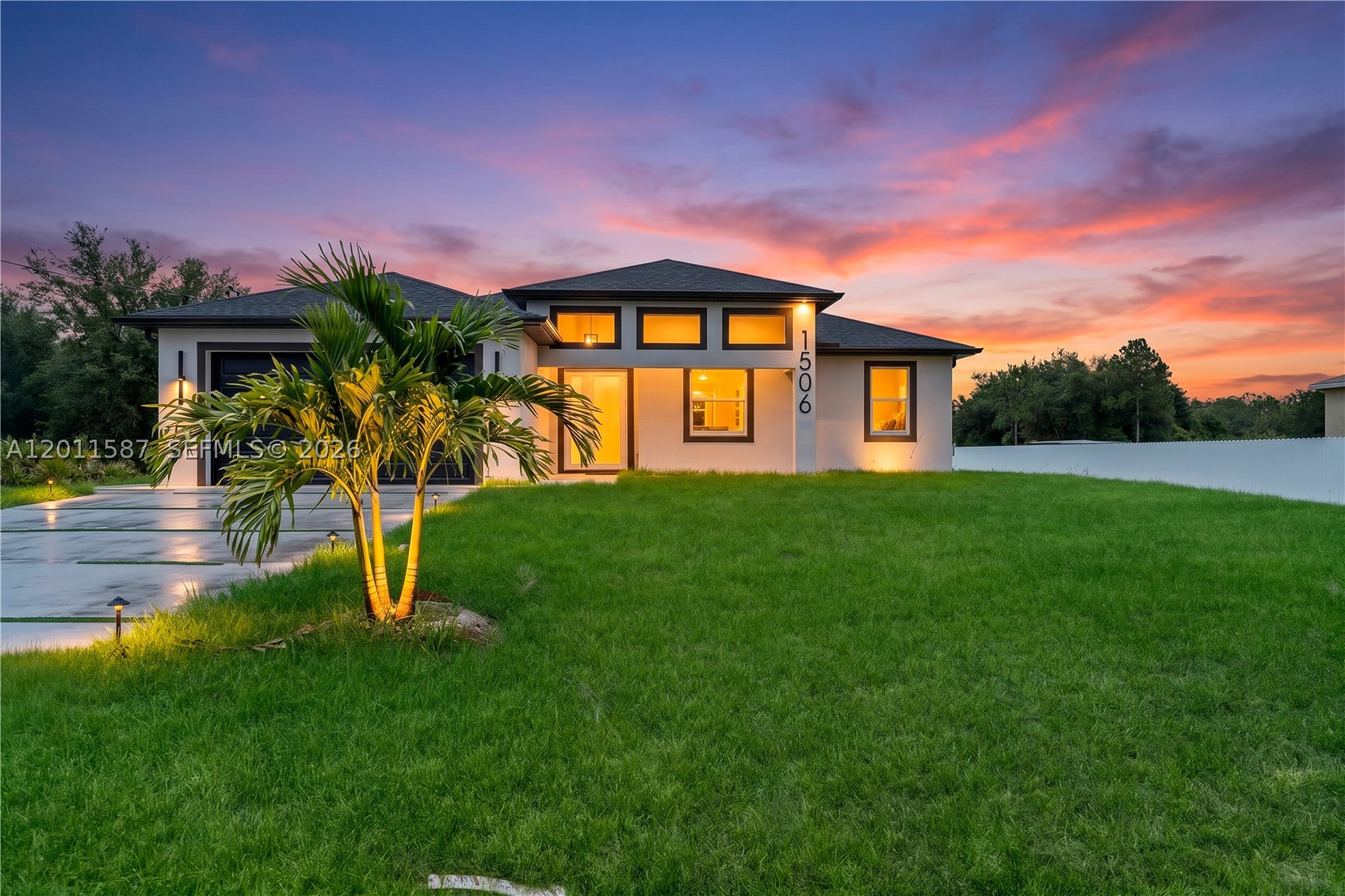 Impressive Home 4/2 baths brand new 2026 fully equipped with Impact doors and windows 
quartz countertops, stainless steel appliances including washer & dryer NO HOA
sits on a 1/2 acre of land with nice lanai, front porch for extra relaxation, double
car garage and many other extras !