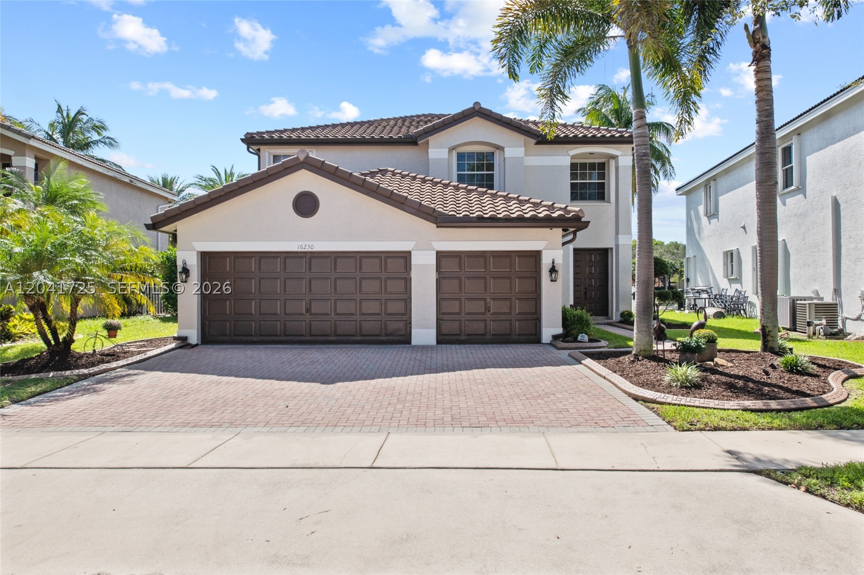 This remarkable 5-bedroom, 3-bathroom residence offers over 3,000 sq. ft. of living space under AC, complemented by a spacious 3-car garage. Perfectly positioned to showcase stunning, uninterrupted water views, the home is filled with natural light that enhances its open, airy, and inviting atmosphere throughout.

Thoughtful updates provide peace of mind and modern comfort, including a brand-new roof, complete home replumbing, resurfaced garage floors, new kitchen appliances, updated water heater, and elegant outdoor accent lighting that elevates the home’s curb appeal both day and night.

The open and flexible floor plan is designed for both everyday living and effortless entertaining, featuring expansive living areas that flow seamlessly to capture the serene water backdrop. Whether hosting family gatherings or enjoying quiet evenings, the views remain a constant focal point from multiple vantage points of the home.

Residents also enjoy access to luxury community amenities, further enhancing the lifestyle experience with resort-style comfort just steps from home.

With its rare combination of modern upgrades, breathtaking water views, and a prime central location near top-rated schools, shopping, dining, and entertainment, this home delivers the ideal balance of elegance, comfort, and convenience for today’s lifestyle.