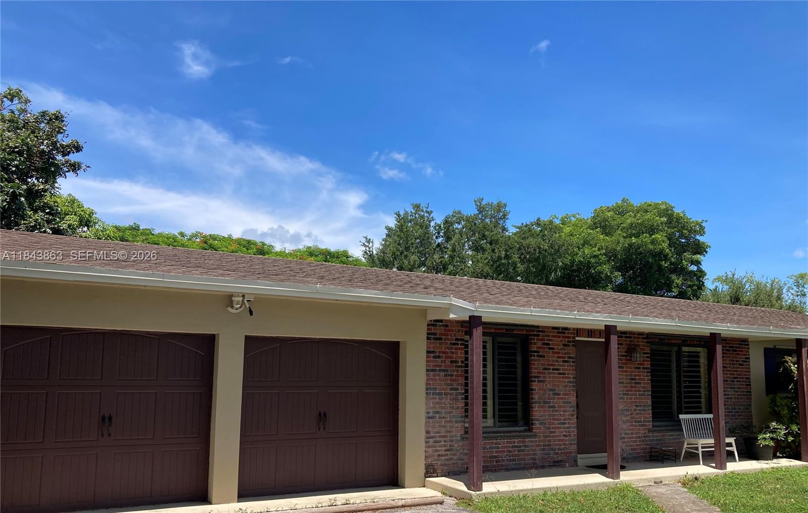 4 bed/2.5 bath paradise with private backyard with large hedges. This NO FLOOD ZONE home had a new roof in 2019. Floors, window, kitchen and baths done in 2019.  Insulation in attic done new in 2022.  Air conditioning and air handler brand new 2024.  Washer/dryer new in 2024. Half court basketball court and private kidney shaped pool.  Plenty of room for kids and pets to play!  No flood zone and in the St John Neumann proximity: The Falls, SW 117 Avenue and SW 104 Street are all easily accessible.  Great public schools and private schools.  Please TEXT for immediate reply.