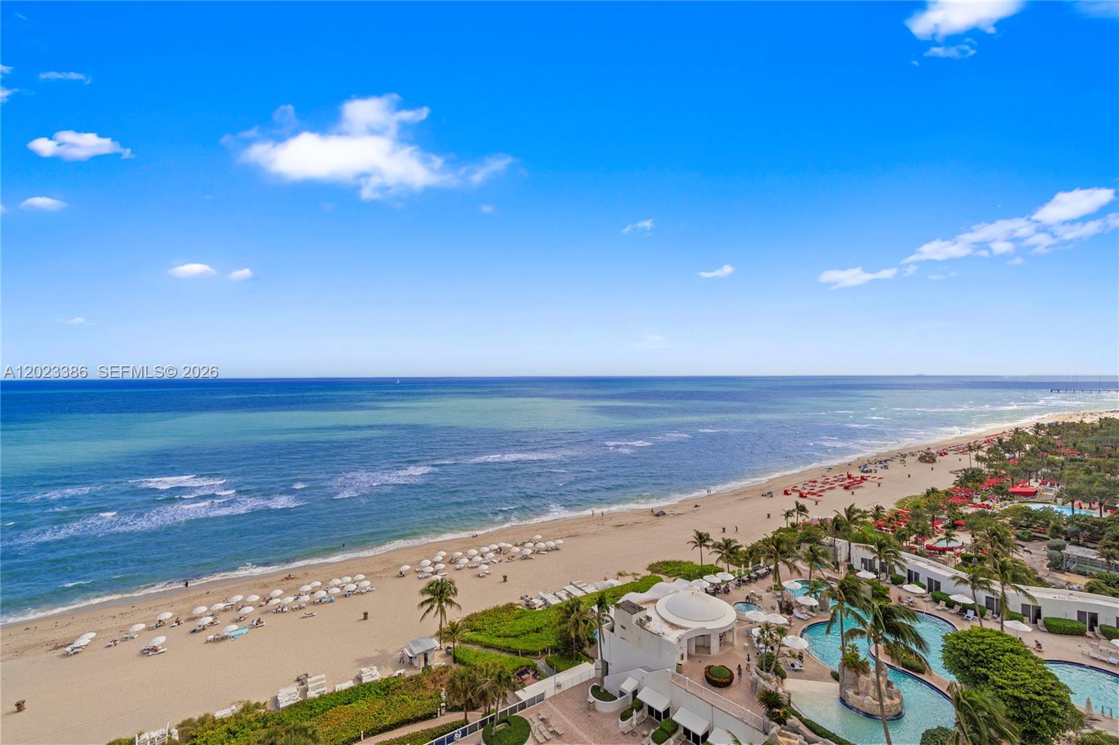 Experience spectacular ocean views from this fully furnished 2-bedroom, 2.5-bath apartment in Trump Palace. The unit boasts black granite flooring, high ceilings, an open layout, walk-in closets, and surround sound in every room. Each room offers beautiful ocean views. Welcome to Trump Palace, a beachfront resort in Sunny Isles Beach. This oceanfront property features beach service, tennis courts, 3 pools, a spa, fitness center, valet, dog park, concierge, 4 restaurants, salon, kids playroom, and a business center. Enjoy full access to Trump International amenities, including dining. Experience the freedom of beachfront living with direct access to all resort services. Please click the virtual tour link to see a video of the property.