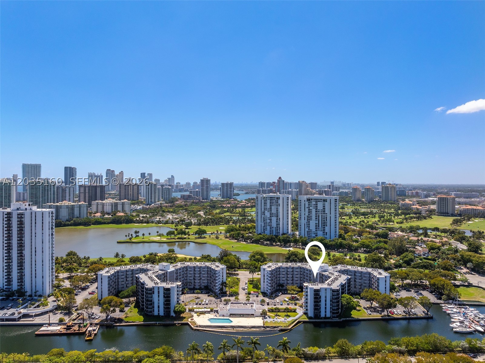 Welcome to this fully renovated first floor condo, centrally located at the Ensenada in Aventura. This 2 bedroom, 2 bath, 1,081 sqft condo has a versatile layout plus a large covered patio. Ensenada is a waterfront community located within a 5 minute drive of the Aventura Mall, Sunny Isles Beach, Aventura Brightline Station, Turnberry Isle Country Club and Gulf Stream Mall. Also, enjoy direct access to the 3.1 mile exercise trail that circles the golf course. Additionally, enjoy on-site amenities including pool, gym, BBQ, and billiard room. The HOA fee is very low and includes internet, trash, water and cable. Contact listing agent today for additional information and private showings.