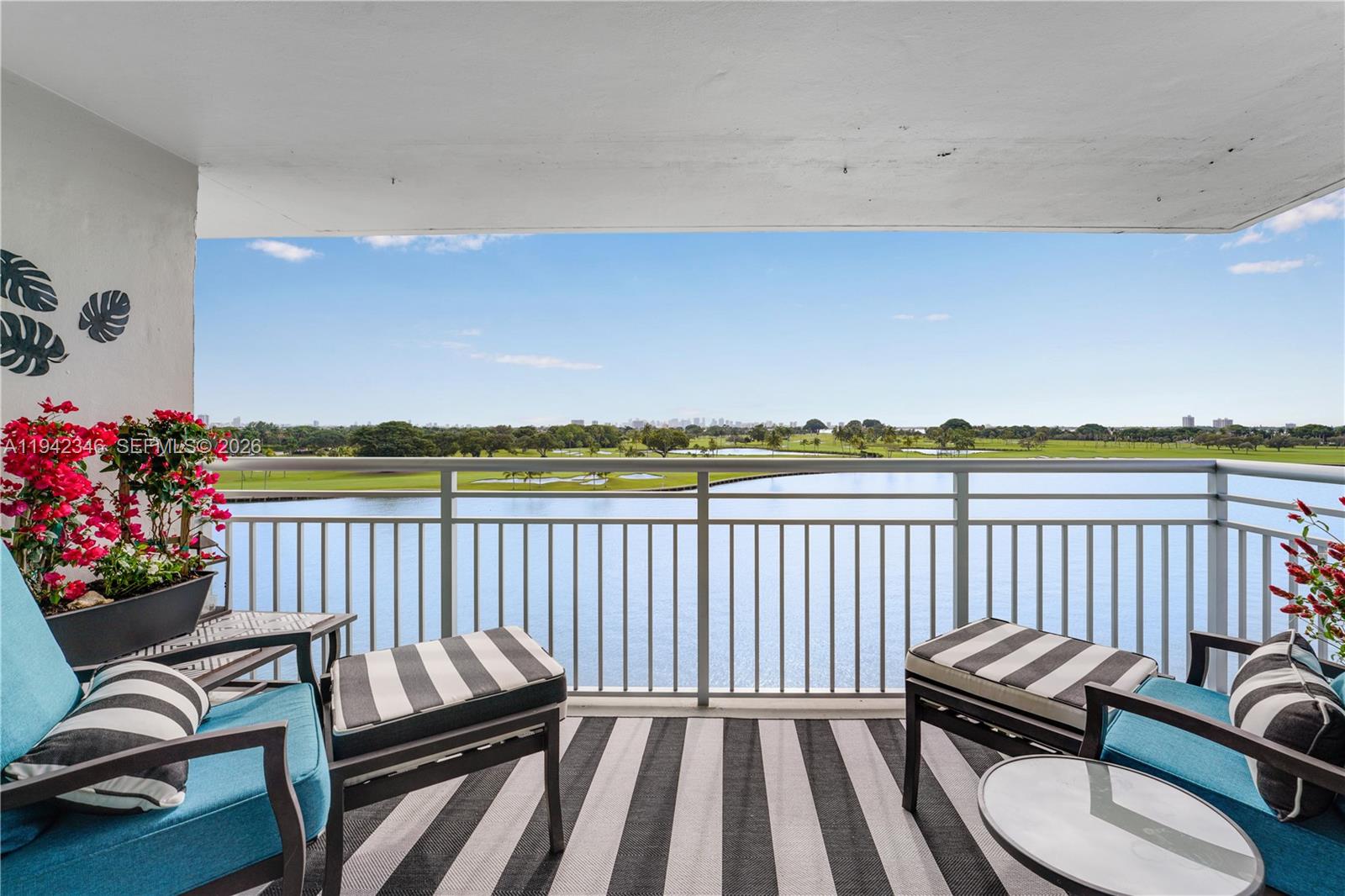 Beautifully renovated 2BR/2+ BA penthouse corner residence with sweeping views of Indian Creek Golf Course, the Intracoastal & Miami skyline. Bright split floor plan with sleek concrete floors, custom kitchen, custom closets, stainless steel appliances, laundry inside unit & impact windows/doors throughout. Exceptionally maintained building with completed 50-year recertification, including new roof, seawall, renovated pool, dock, balcony railings, A/C & exterior painting. Boat dock available free of charge and currently being used by owner. Walk to the beach, Bal Harbour Shops, dining & more. Located in A-rated Ruth K. Broad K-8 district. 3D tour available!
