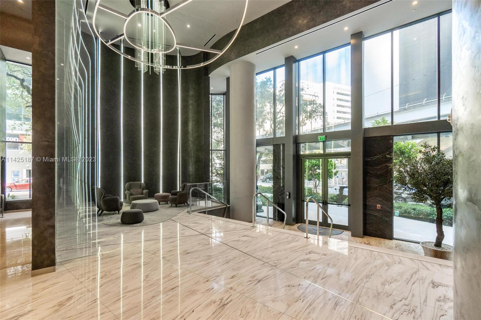 Enjoy living in one of the most coveted buildings in Brickell with luxury amenities. 1 bed/1,5 bath, with top of the line appliances, italian kitchen cabinets, Nest thermostat, keyless entry system, washer and dryer in the unit and a beautiful view. Wood floors throughout the unit with marble in the main bathroom. Amenities include a rooftop pool located on the 64th-floor offering 360-degree, unobstructed water & city views; a rooftop spa & fitness center with private steam, sauna, & locker facilities; an 18th-floor lap pool; a children’s playroom and pool; a full-time doorman & concierge; a private movie theater; wine room & cellar; and social lounge.