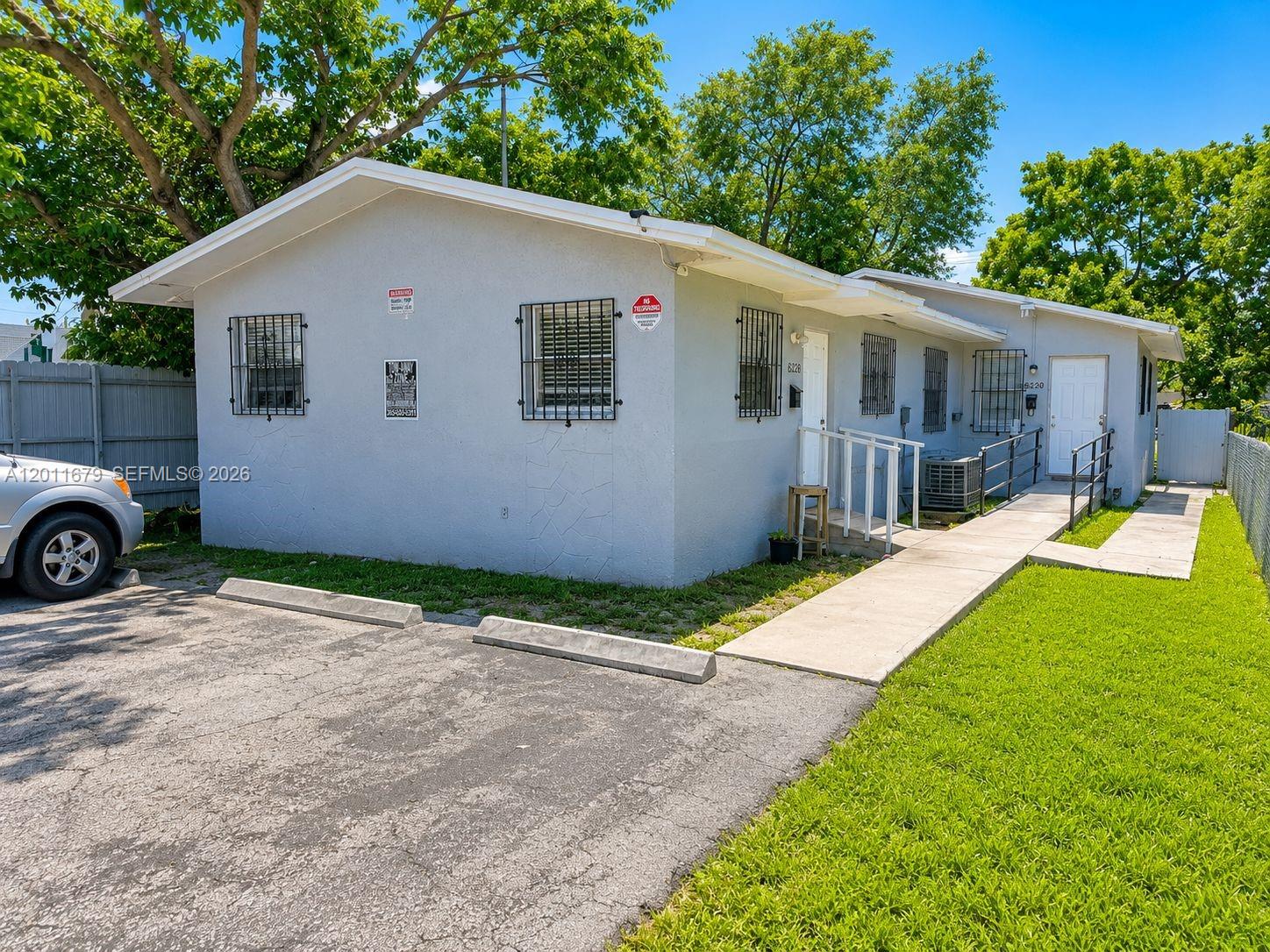 Investor Opportunity !  Spacious Duplex in the heart of Miami’s Little River/Edison district.  This property features a 3BR/1BA unit and a 2BR/1BA unit, making it perfect for rental income or a live-and-rent. Recently replaced a/c system.  Private front entrance, with driveway parking, and a shared fenced yard with the neighboring unit. Central location close to Miami Edison Senior High, I-95, Wynwood, Design District, and Midtown.