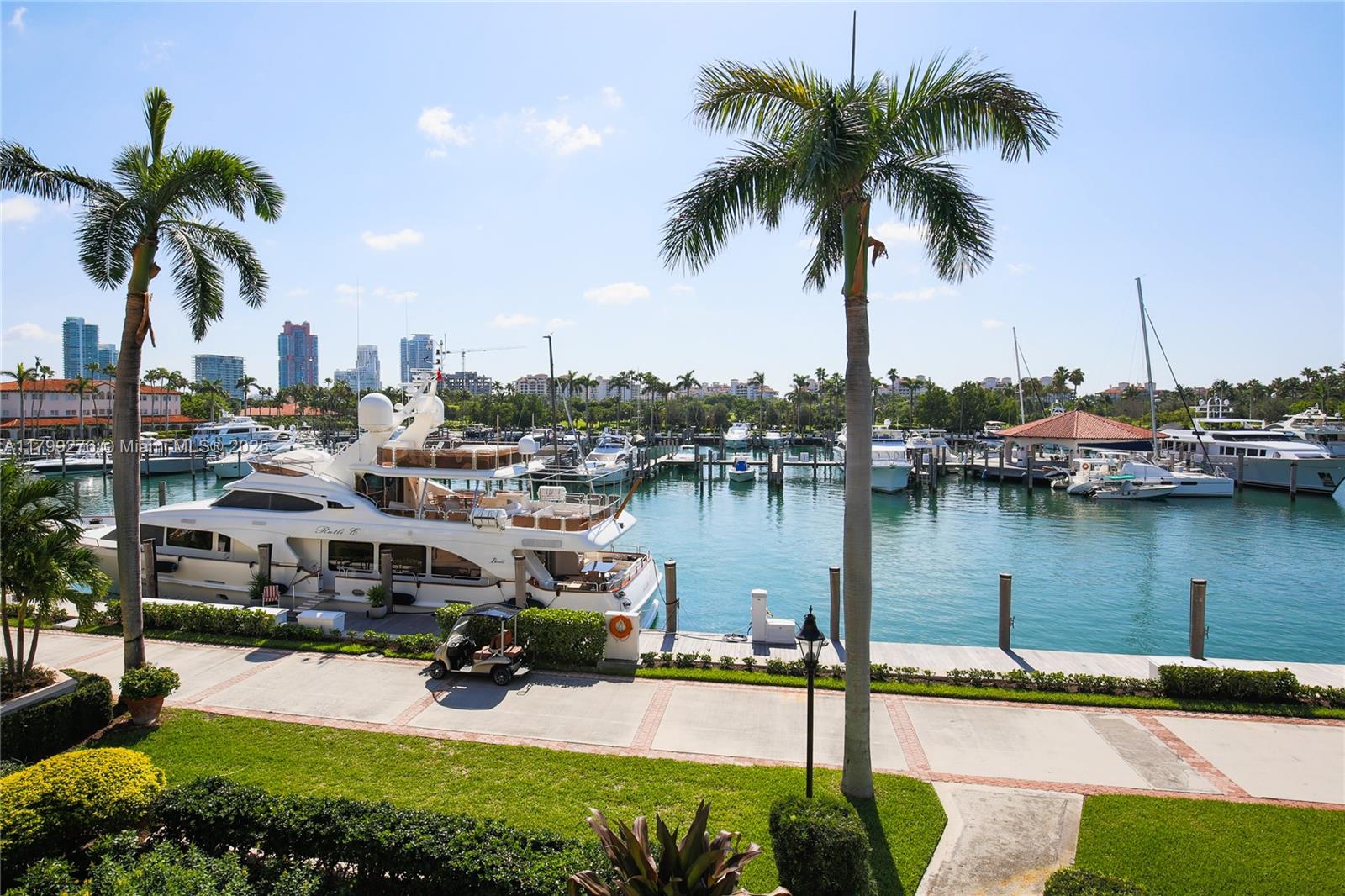 Experience breathtaking direct ocean views from this expansive 3-bedroom, 3.5-bath residence in the exclusive Oceanside community on Fisher Island. This private unit boasts wall-to-wall sliding glass doors that open to a generous covered terrace, perfect for entertaining while enjoying the ocean breeze and swaying palms.  Feat beautiful wood floors, contemporary kitchen with wide panoramic beach views for the chef, hidden exhaust fan, and discreet custom bar. Additional highlights include a spacious master suite with ocean views and serene spa bath w/ dual sinks, separate tub and shower. The unit includes two garage parking spaces and a golf cart. There’s nothing better than living just steps from your own private beach and the unparalleled lifestyle that Fisher Island offers.