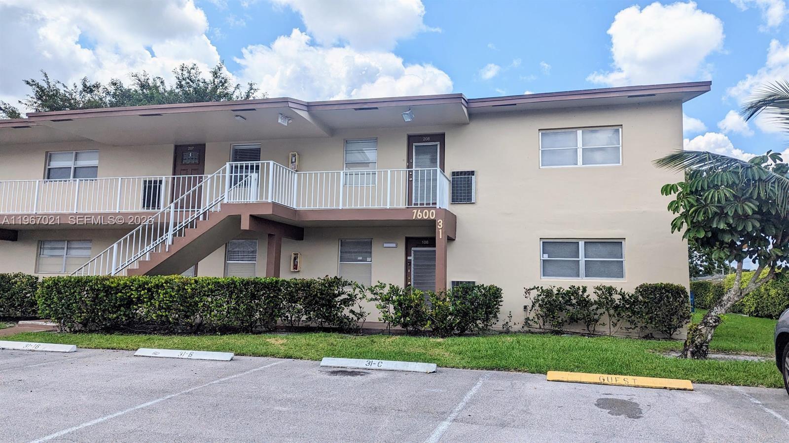Located on the first (ground) floor, this fully 2024-renovated condo offers a bright, inviting layout with a beautifully updated kitchen featuring stainless steel appliances, impact windows, modern finishes, and vinyl flooring throughout. Both bathrooms were completely renovated with contemporary materials and clean, stylish design. The community offers two pools, a gym, and an amphitheater, and is peaceful, friendly, and centrally located near major roads, hospitals, shopping, restaurants, parks, and just 20 minutes from the beach. Move-in ready and priced for a quick sale.