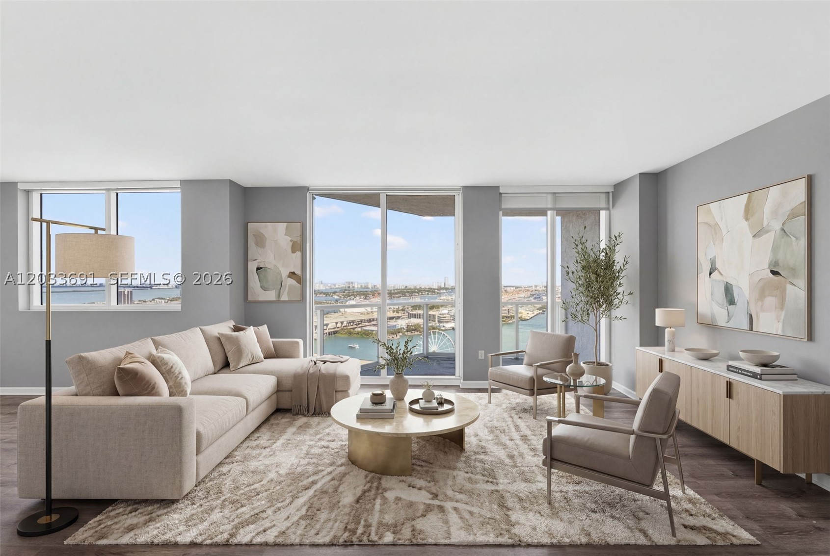 Experience elevated waterfront living at 244 Biscayne Blvd in the heart of Downtown Miami. This stunning east-facing residence offers breathtaking direct views of Biscayne Bay, the Atlantic Ocean, Bayside Park, and the marina, creating a spectacular backdrop of sunrises, sparkling water, and city skyline views.  The spacious floor plan features 2 bedrooms plus a versatile den, perfect for a home office, guest room, or additional living space. Floor-to-ceiling windows fill the home with natural light, while two private balconies provide the ideal setting to enjoy Miami's vibrant waterfront scenery.  Located in one of Miami's most walkable neighborhoods, residents are just steps from Whole Foods, premier dining, cafés, shopping, and entertainment. The residence sits directly across from Bayside Marketplace, near Kaseya Center, and offers convenient access to Brickell, Miami Beach, and Miami International Airport.  Residents enjoy an exceptional collection of resort-style amenities, including multiple swimming pools, a state-of-the-art fitness center, private movie theater, elegant resident lounge and clubhouse, beautifully designed social spaces, as well as 24-hour concierge, security, and valet services.  Live in the center of it all while enjoying unparalleled bay views, waterfront parks, and the ultimate Downtown Miami lifestyle from this exceptional rental opportunity.